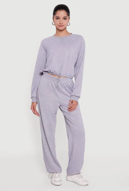 Almost Famous Toggle Drawstring Waist Sweatpants sold by Rainbow