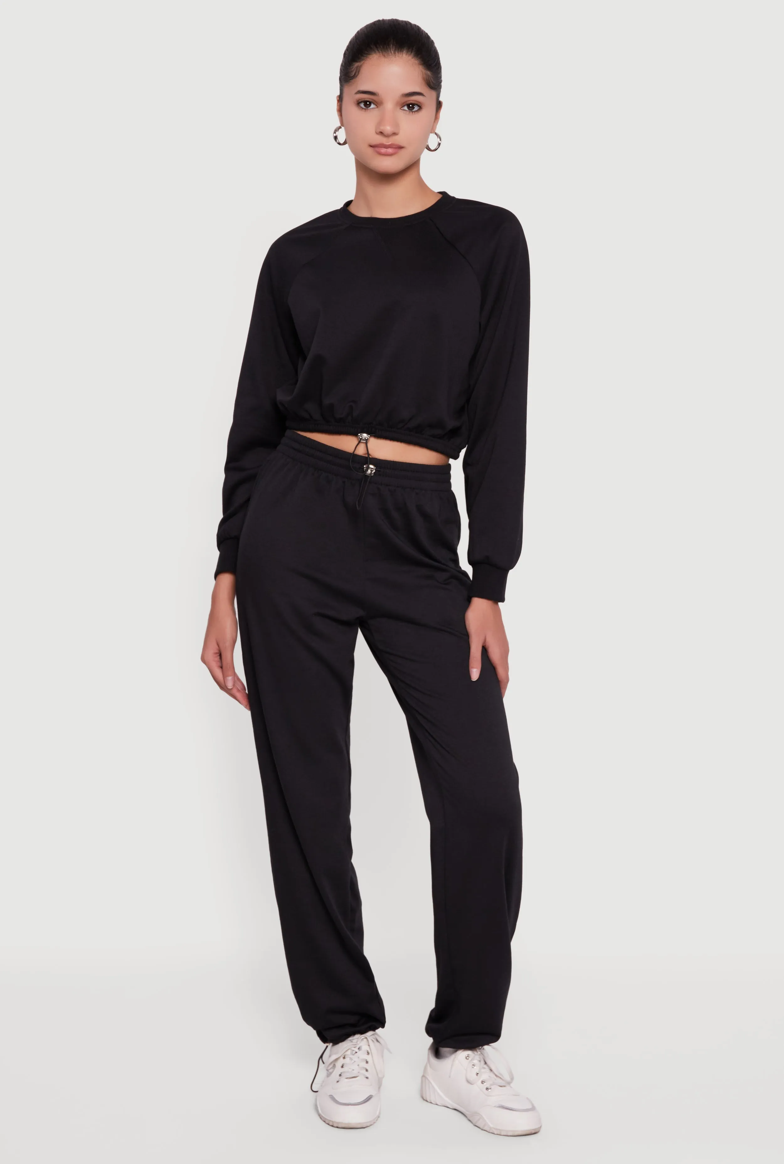 Almost Famous Toggle Drawstring Waist Sweatpants sold by Rainbow