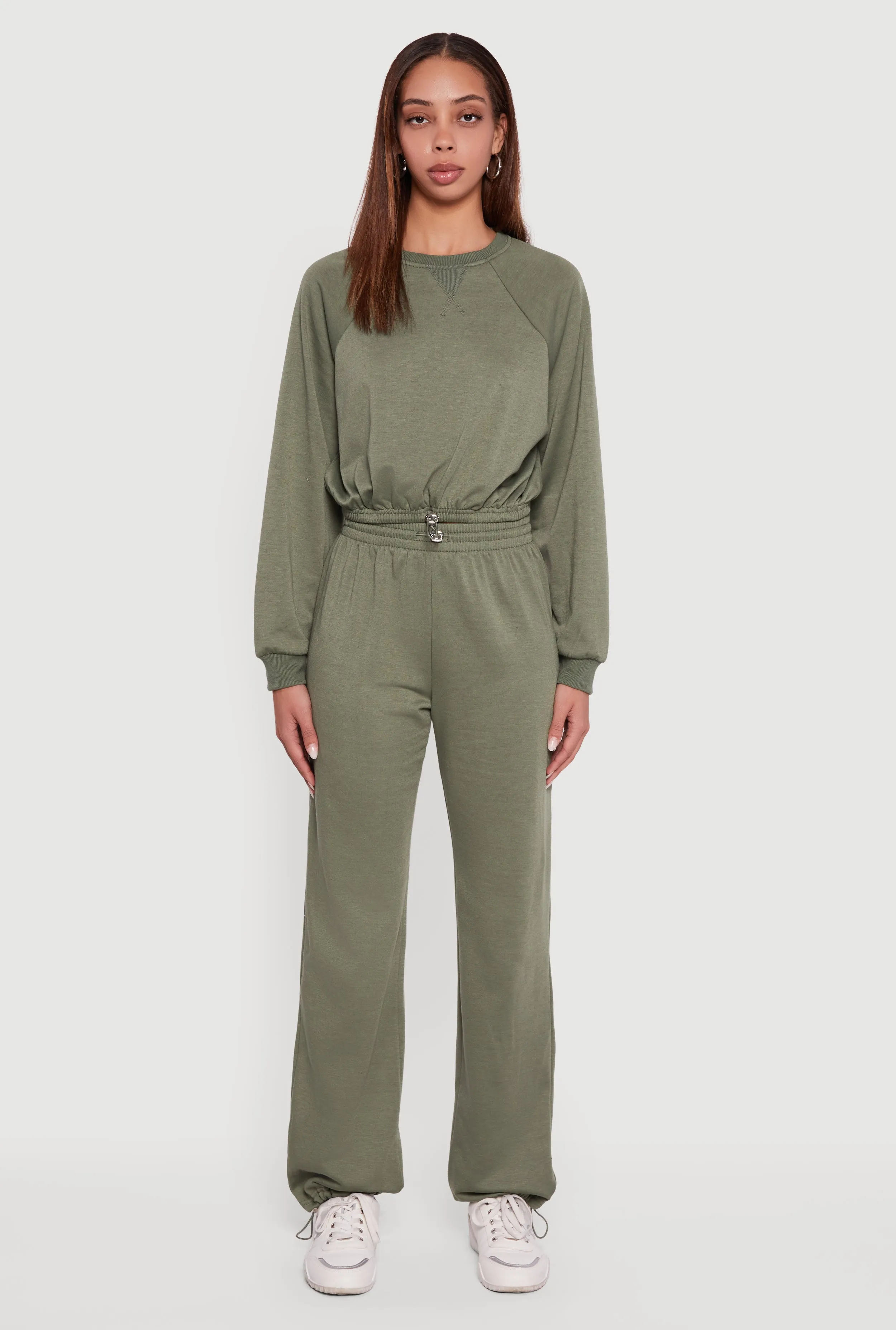 Almost Famous Toggle Drawstring Waist Sweatpants sold by Rainbow product image thumbnail 2