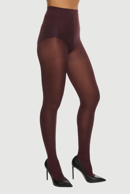 Solid Opaque Footed Tights sold by Rainbow