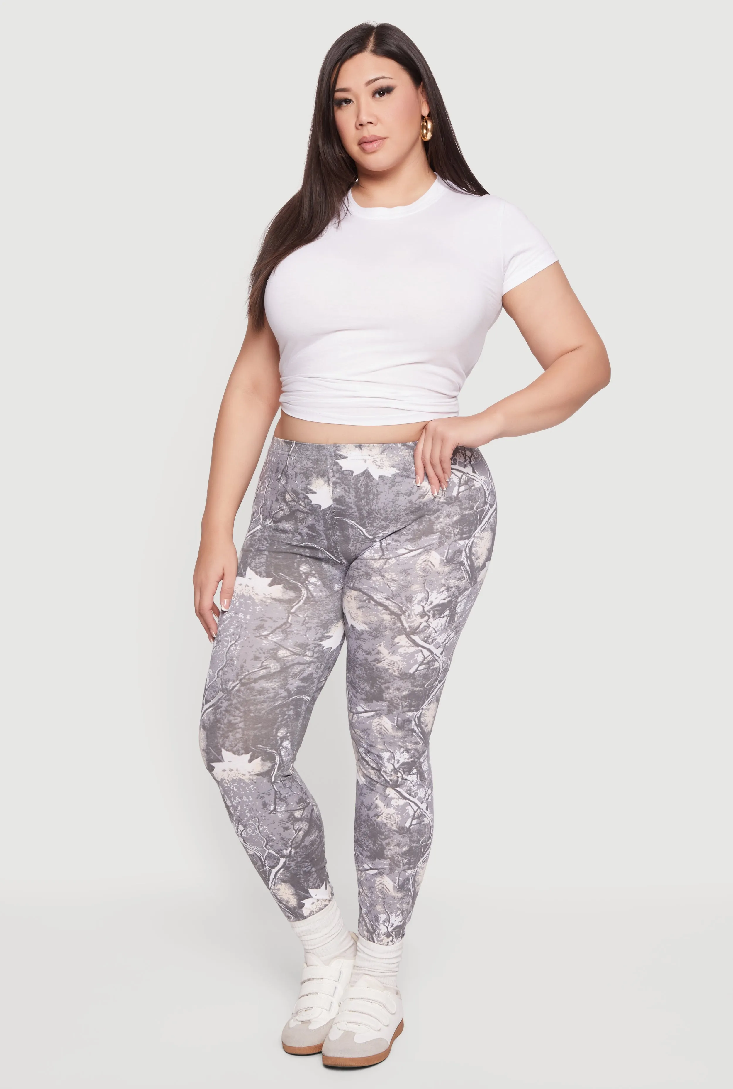 Plus Size Hunter Camo High Waisted Leggings sold by Rainbow product image thumbnail 2