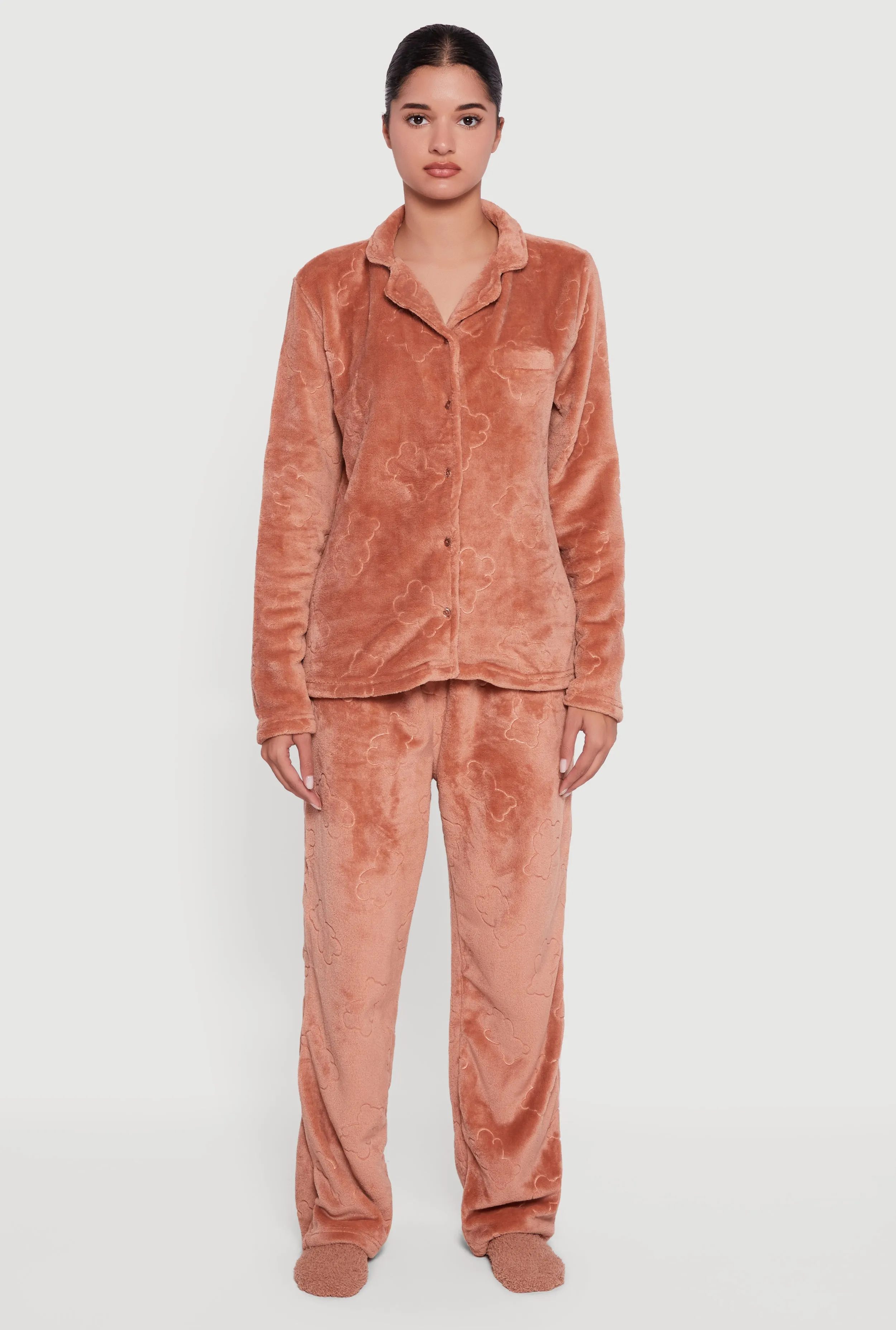 Plush Teddy Bear Patterned Pajama Gift Set with Socks sold by Rainbow product image thumbnail 3