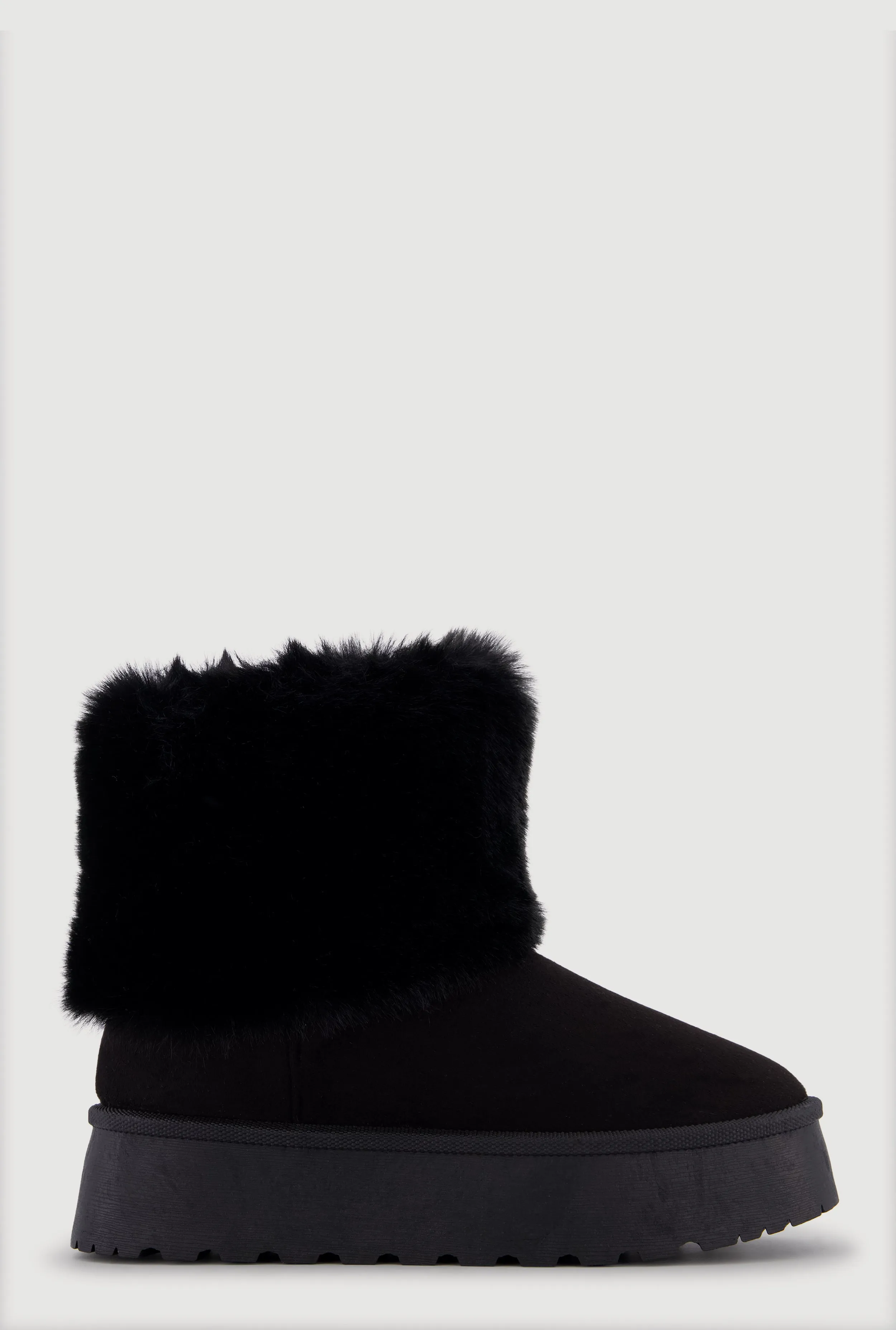 Platform Booties with Faux Fur Cuff sold by Rainbow product image thumbnail 2