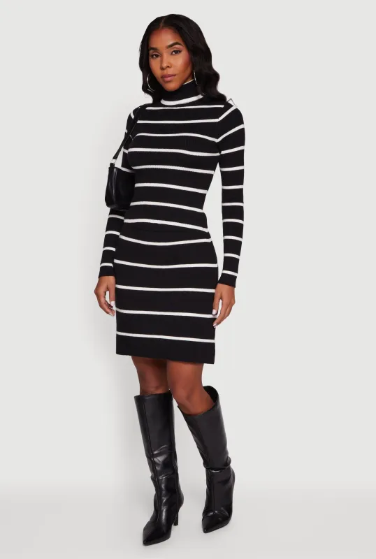 Knitted Striped Pencil Skirt sold by Rainbow