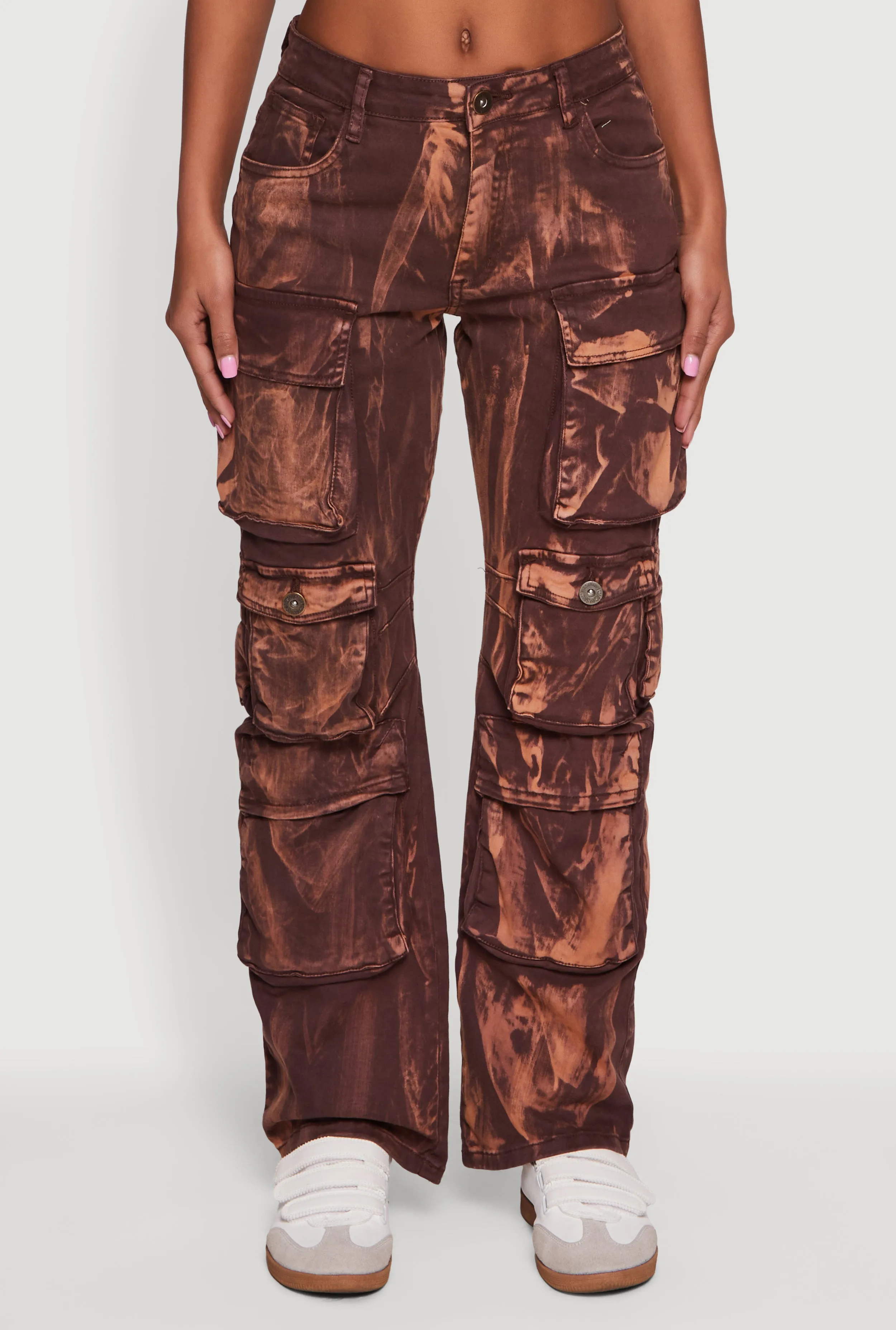 Tie Dye Straight Leg Utility Jeans sold by Rainbow product image thumbnail 5