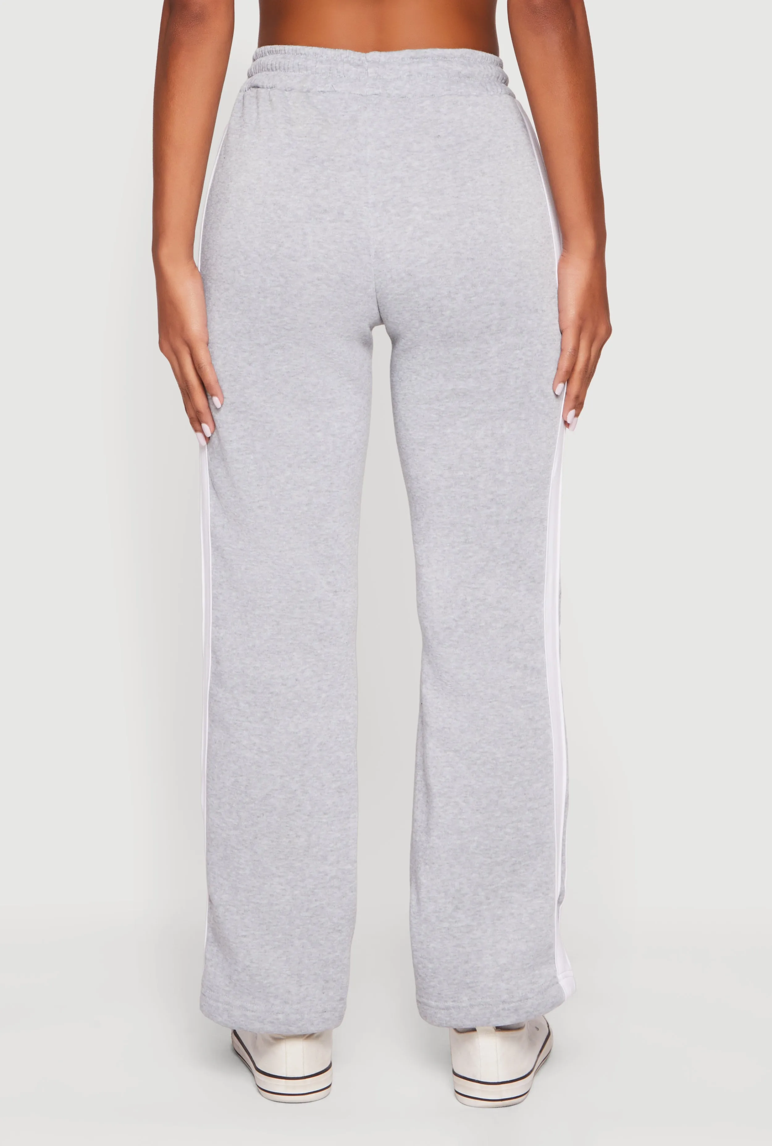 High Waisted Wide Leg Varsity Stripe Sweatpants sold by Rainbow product image thumbnail 5