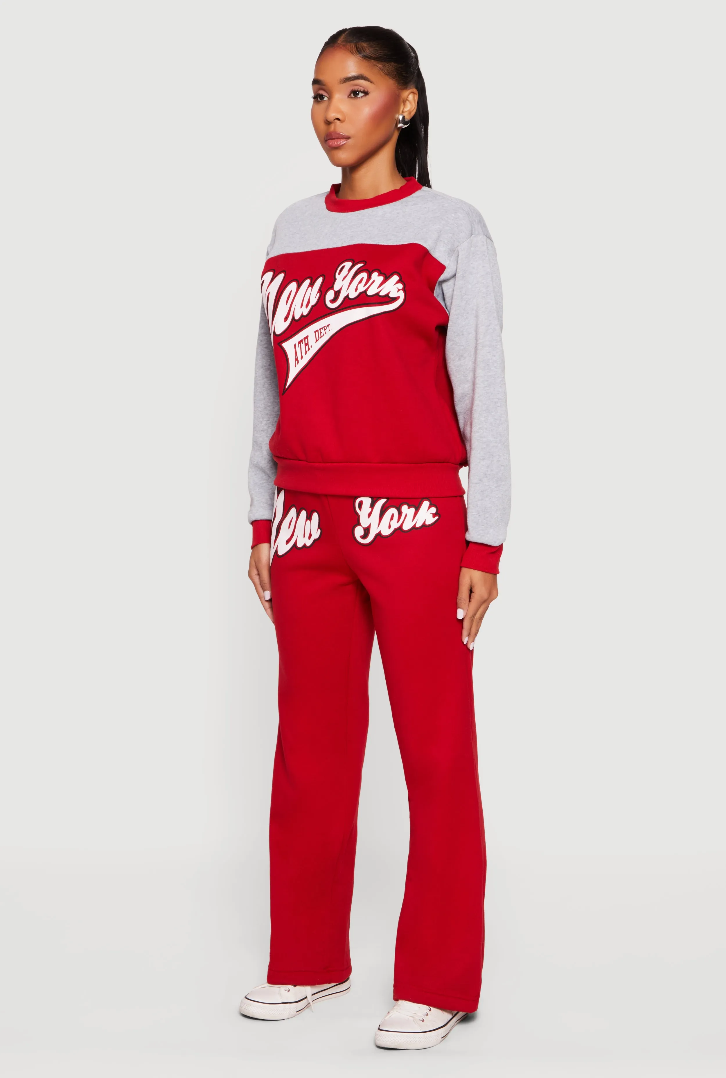 New York Graphic Color Block Pullover Sweatshirt sold by Rainbow product image thumbnail 5