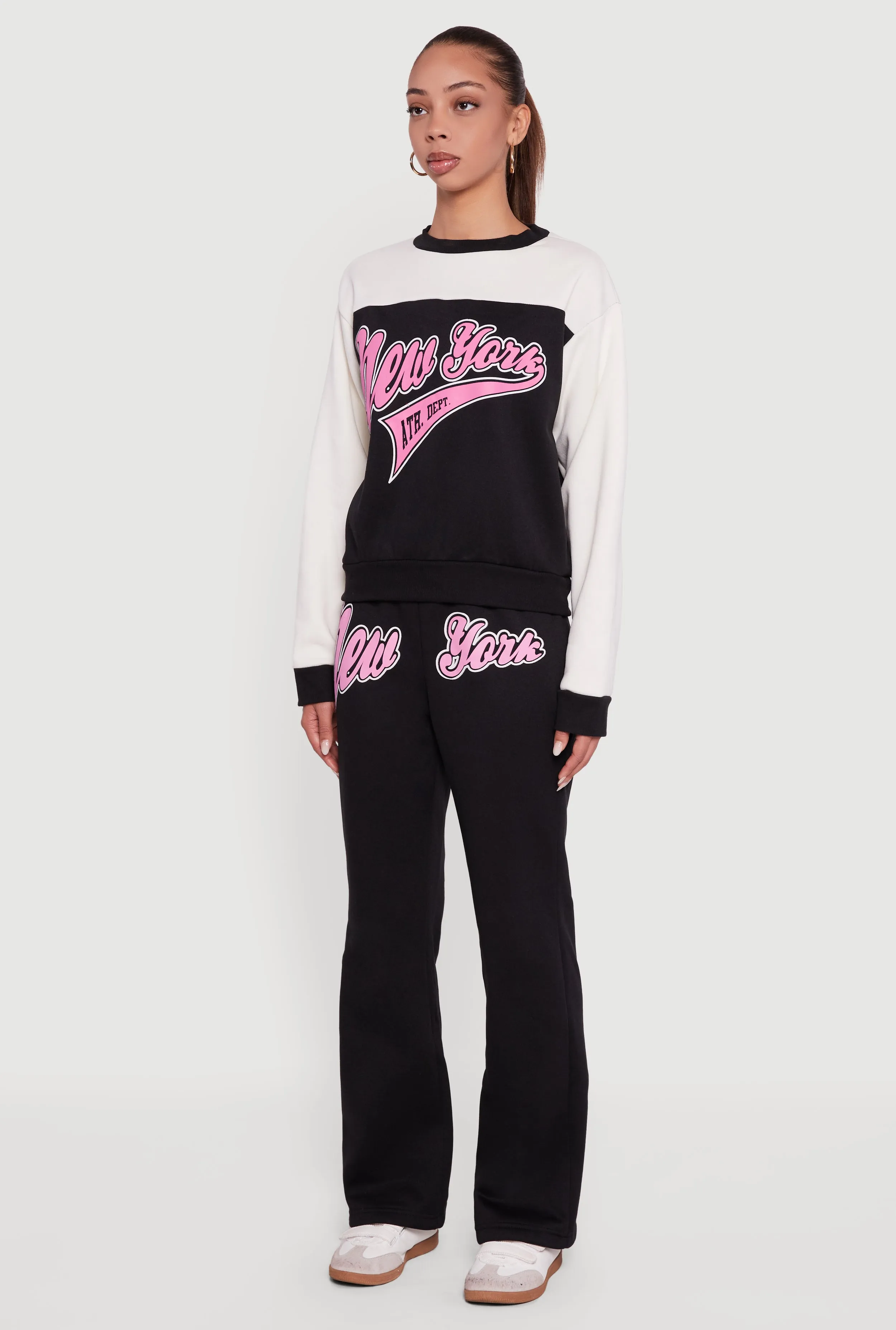 New York Graphic Color Block Pullover Sweatshirt sold by Rainbow product image thumbnail 5