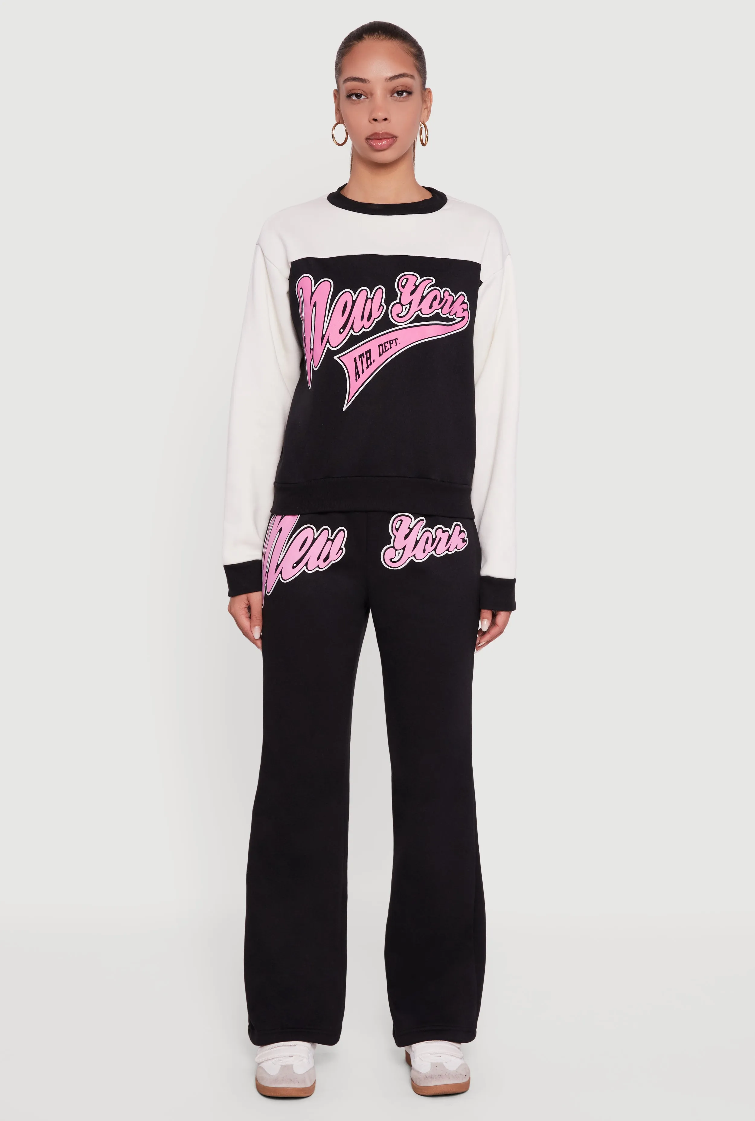 New York Graphic Color Block Pullover Sweatshirt sold by Rainbow product image thumbnail 3