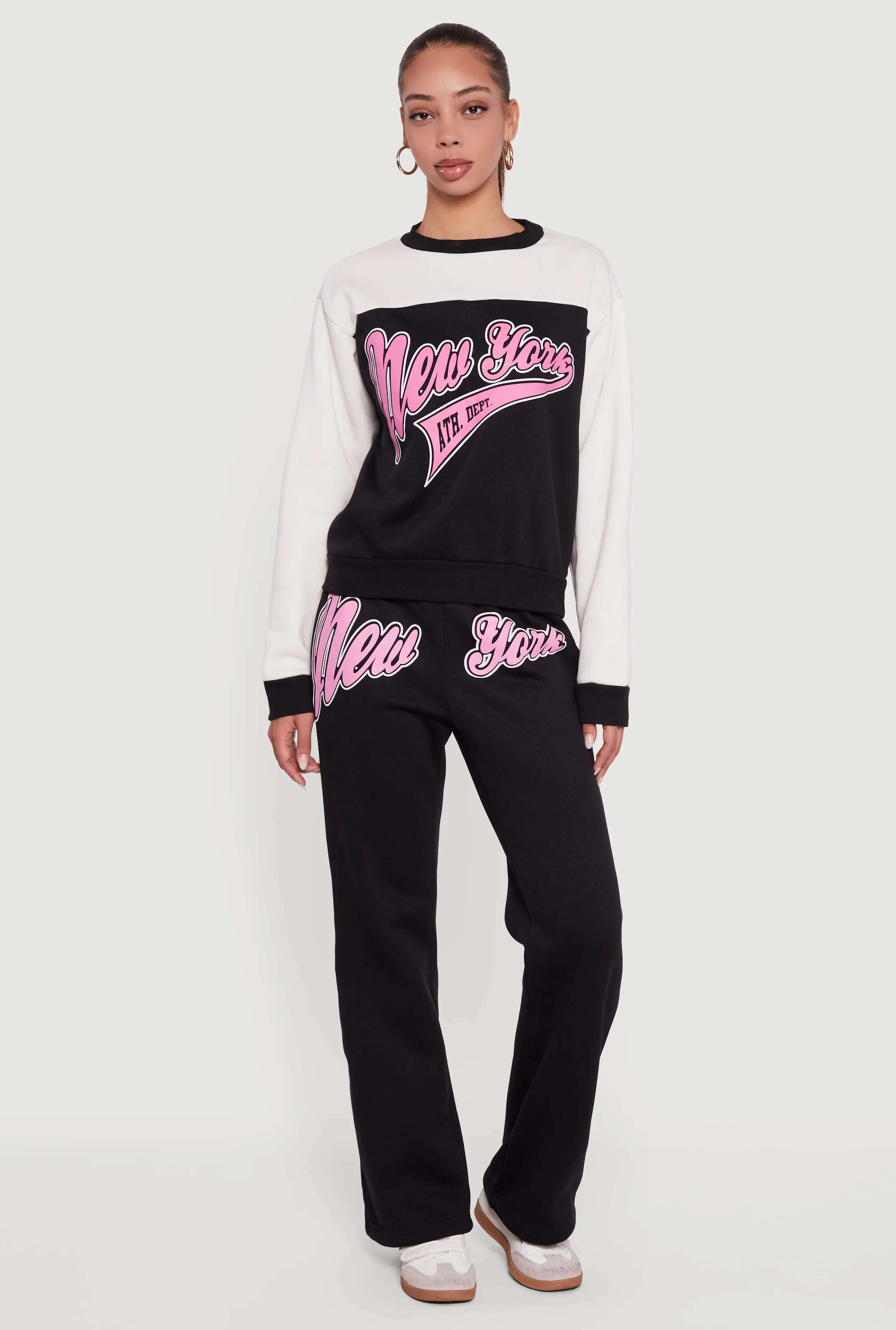 New York Graphic Flare Leg Sweatpants sold by Rainbow product image thumbnail 2