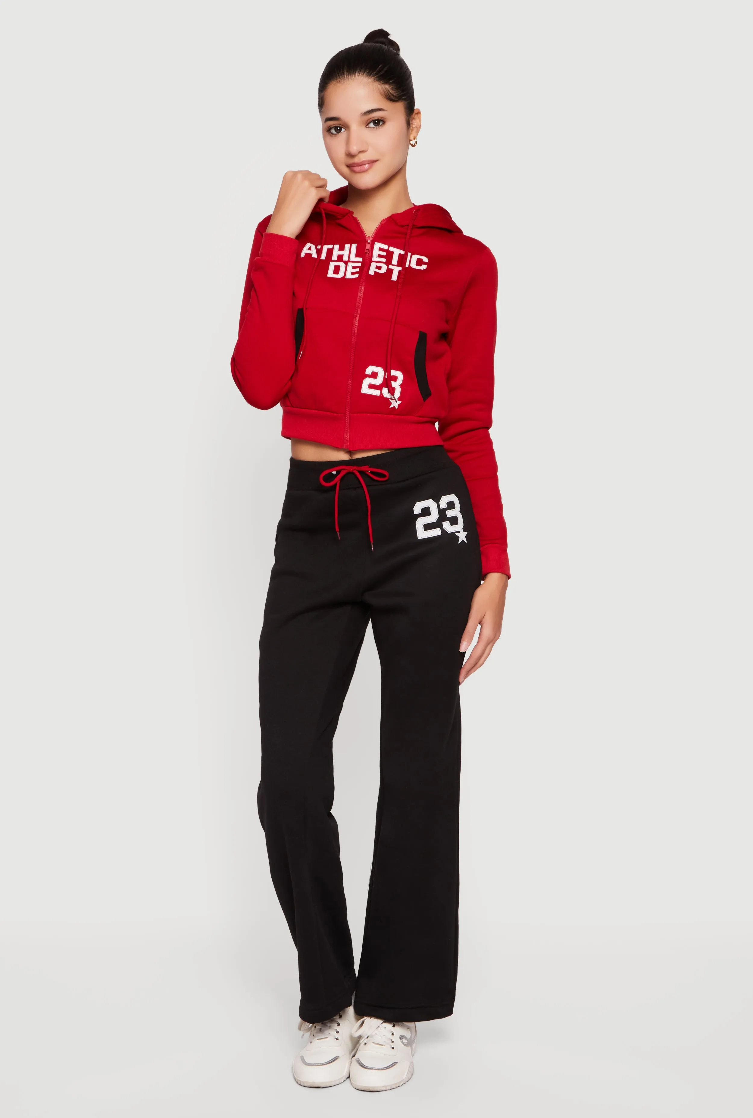 23 Graphic Drawstring Waist Flare Leg Sweatpants sold by Rainbow