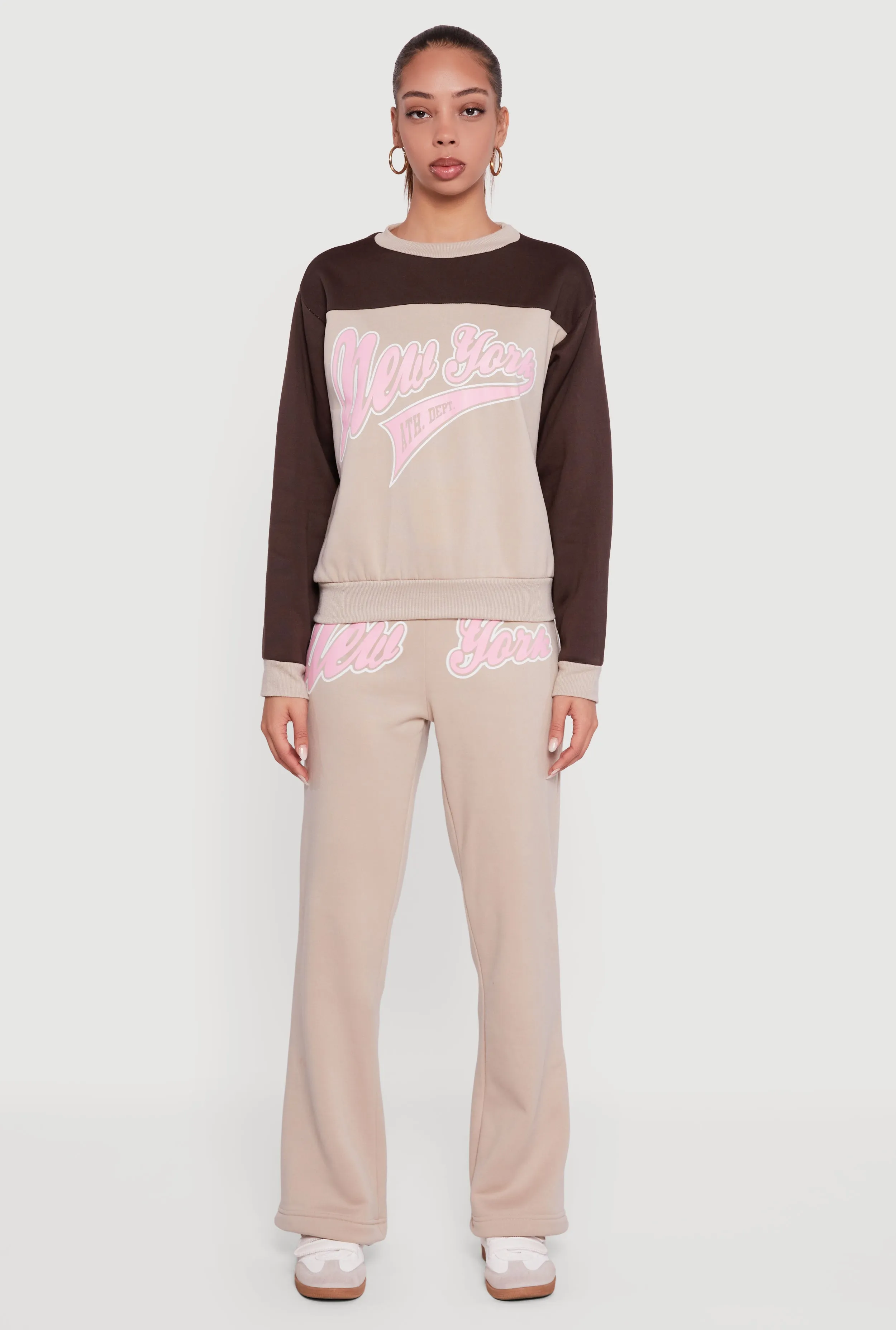 New York Graphic Flare Leg Sweatpants sold by Rainbow product image thumbnail 2