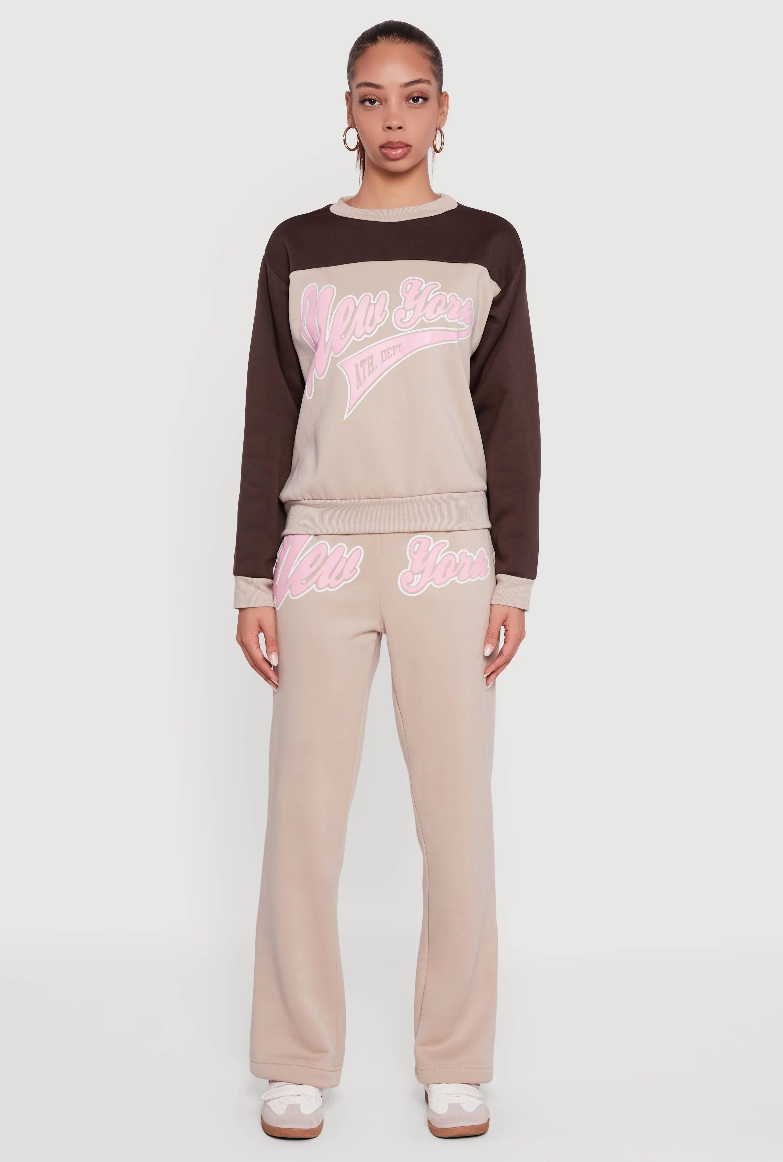 New York Graphic Color Block Pullover Sweatshirt sold by Rainbow product image thumbnail 3