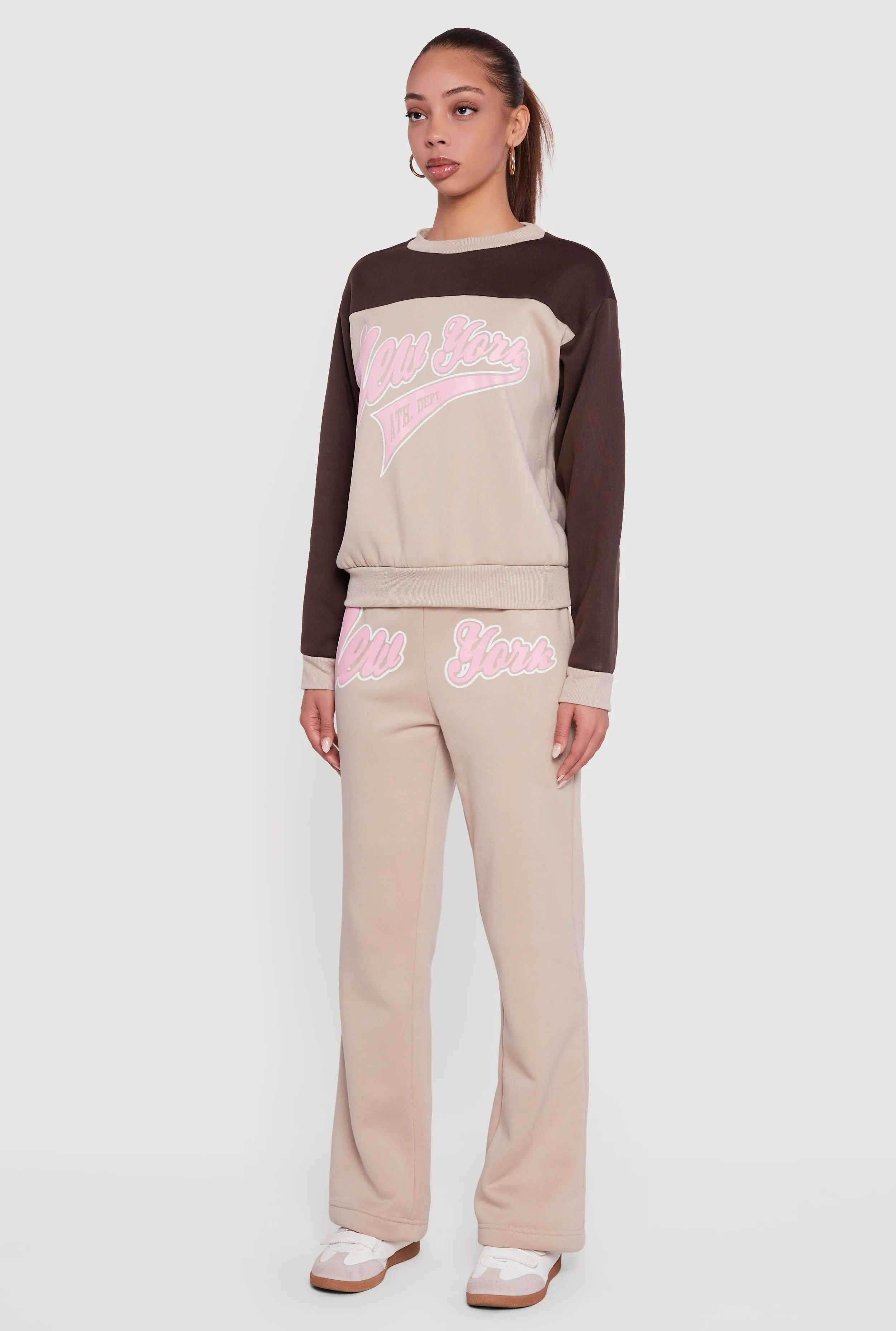 New York Graphic Color Block Pullover Sweatshirt sold by Rainbow product image thumbnail 5