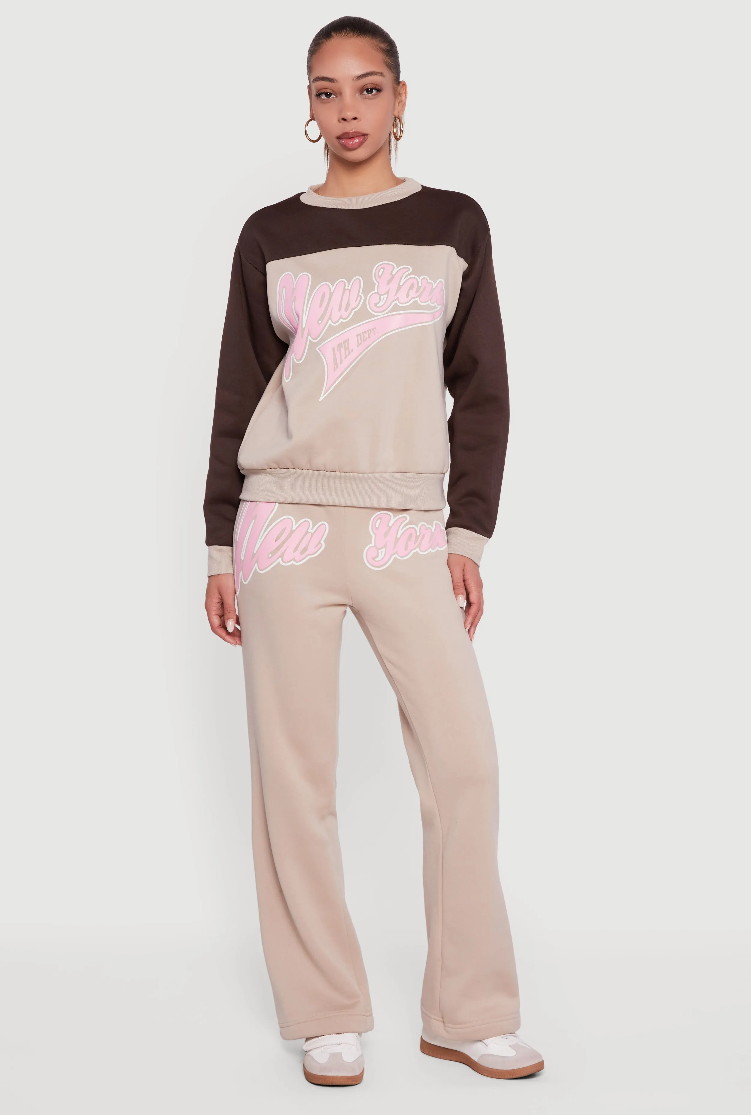 New York Graphic Color Block Pullover Sweatshirt sold by Rainbow product image thumbnail 2