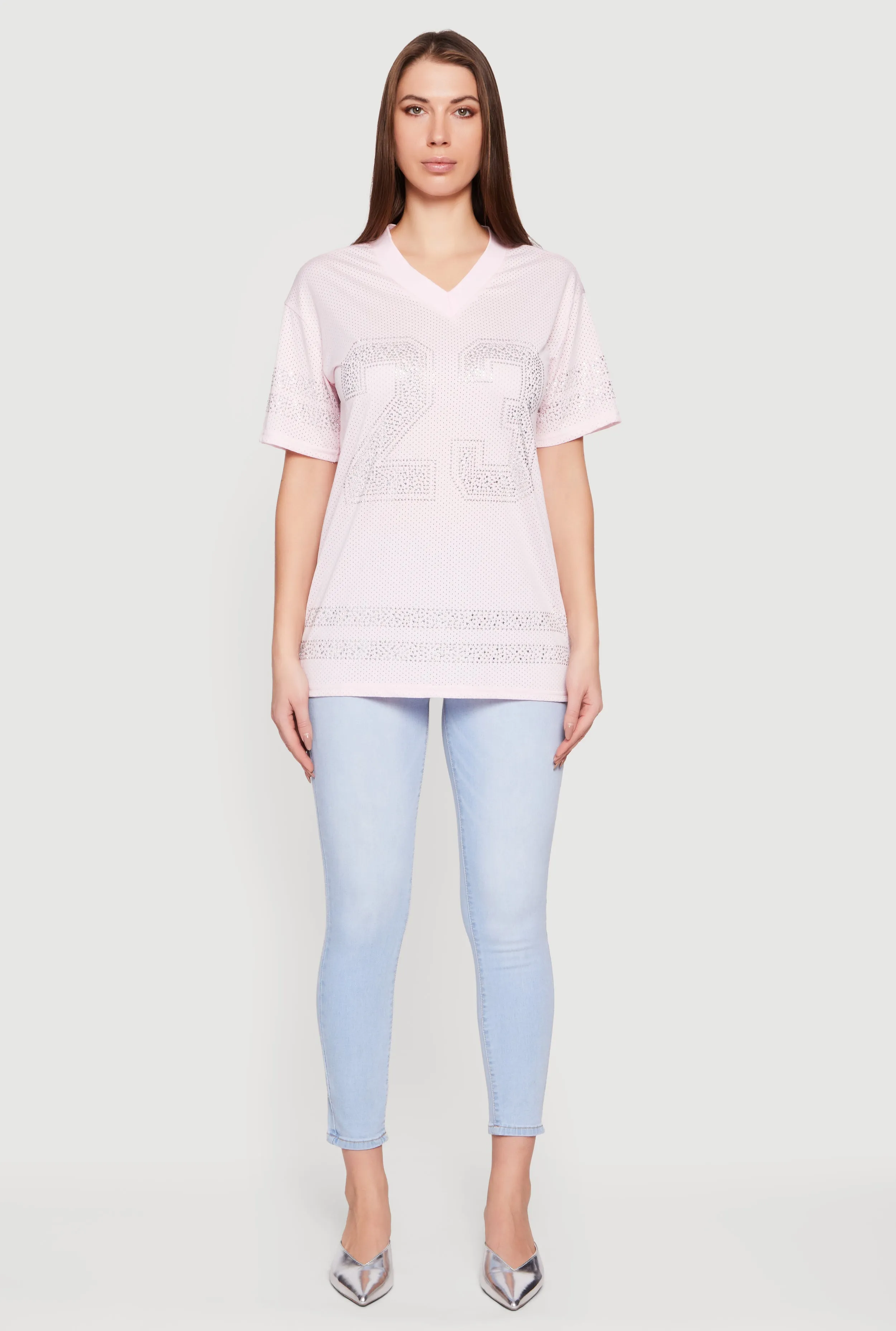 Rhinestone Graphic Football Jersey sold by Rainbow product image thumbnail 3