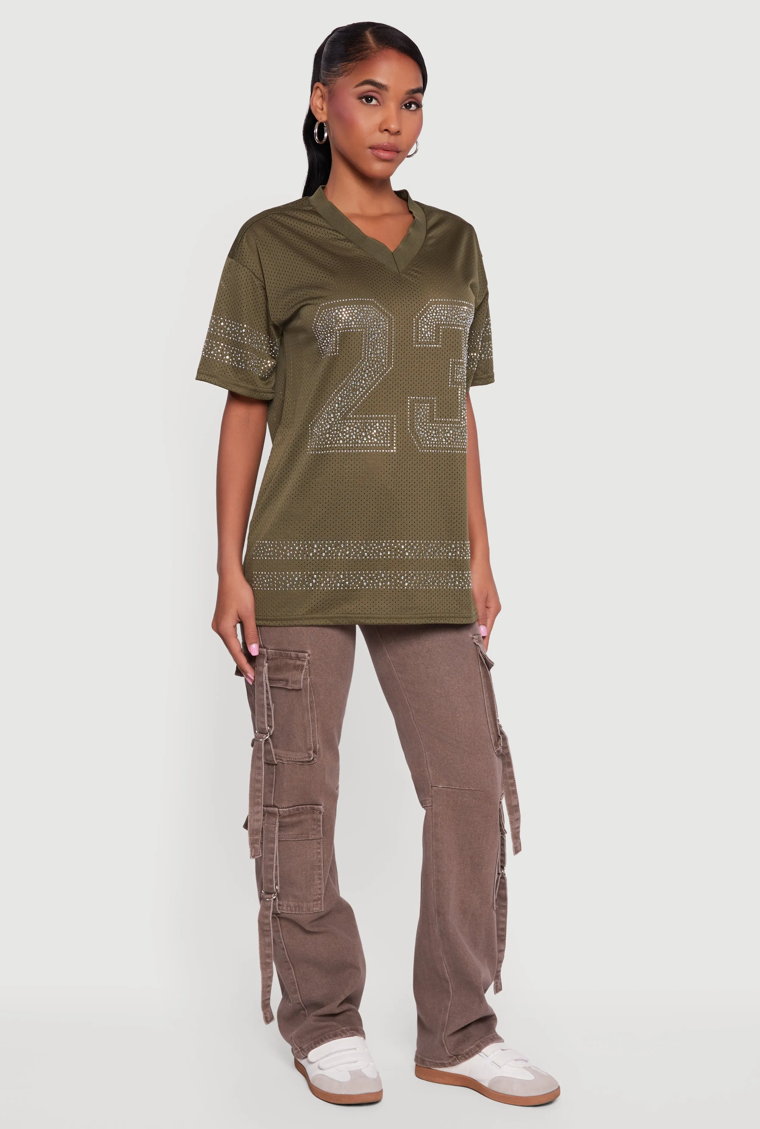 Rhinestone Graphic Football Jersey sold by Rainbow product image thumbnail 2