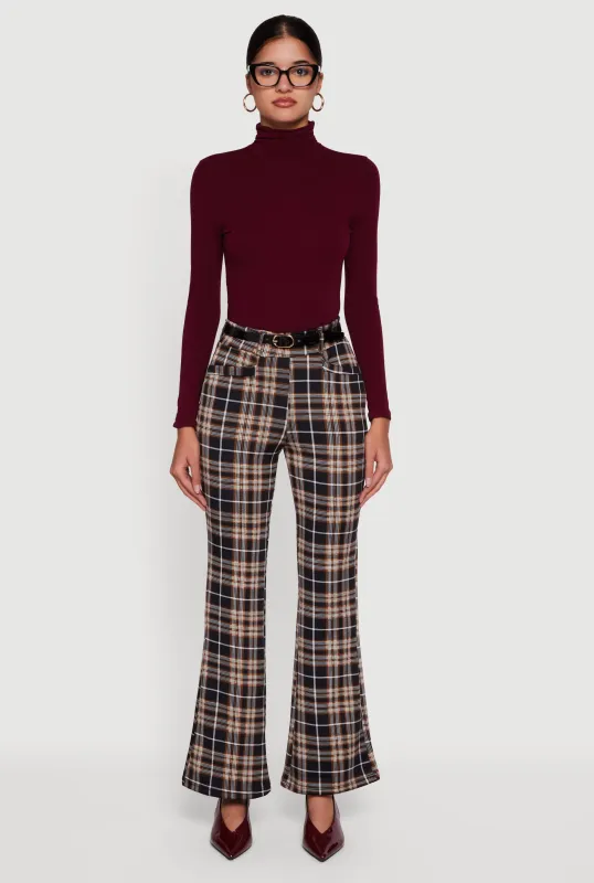 Long Sleeve Ruched Turtleneck Tee sold by Rainbow