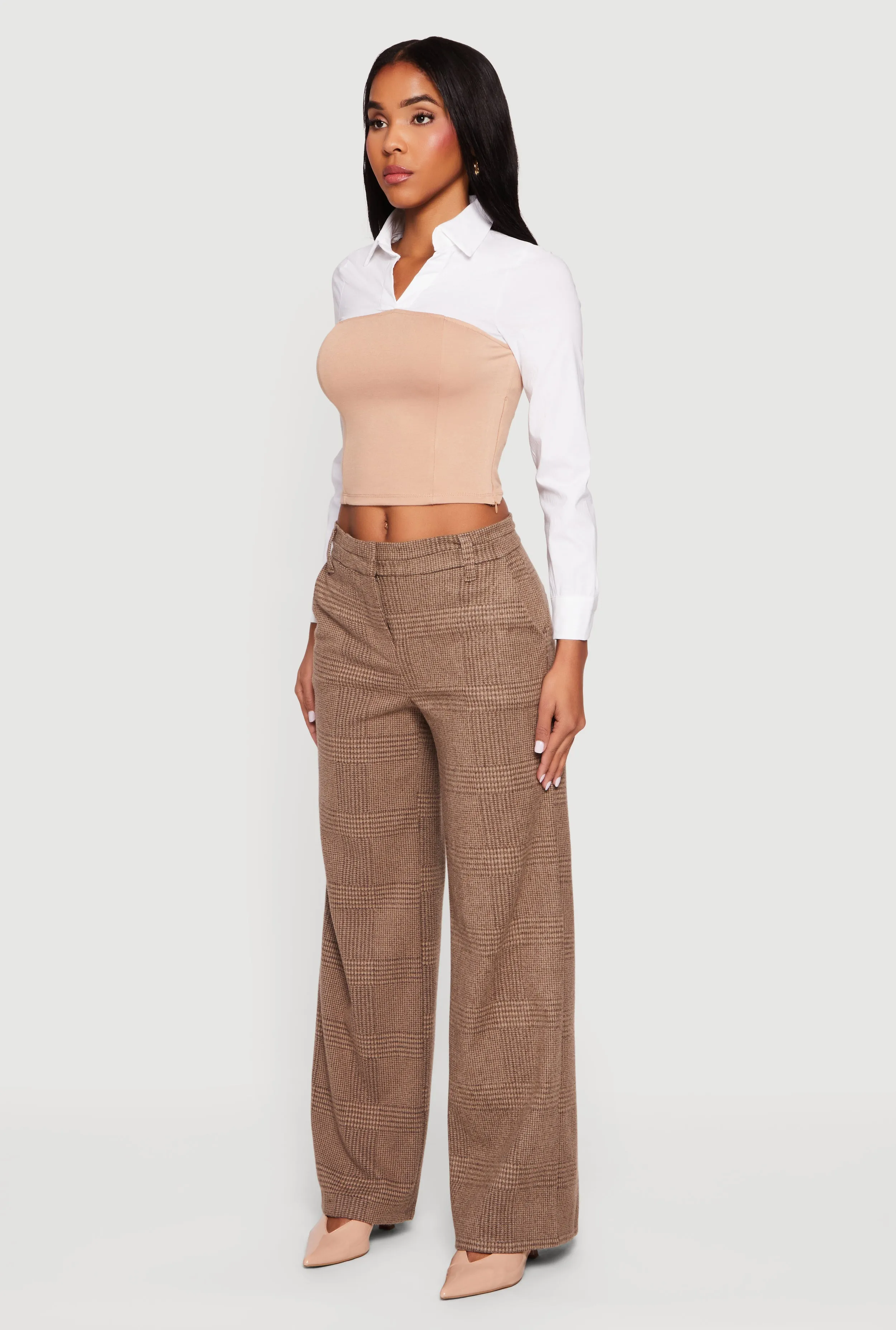 Layered Look Cropped Corset Top sold by Rainbow product image thumbnail 5