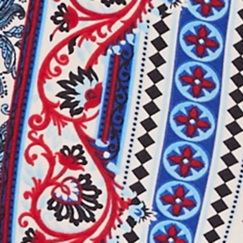 Boho Border Print High Waisted Flare Leg Pants sold by Rainbow product image thumbnail 4