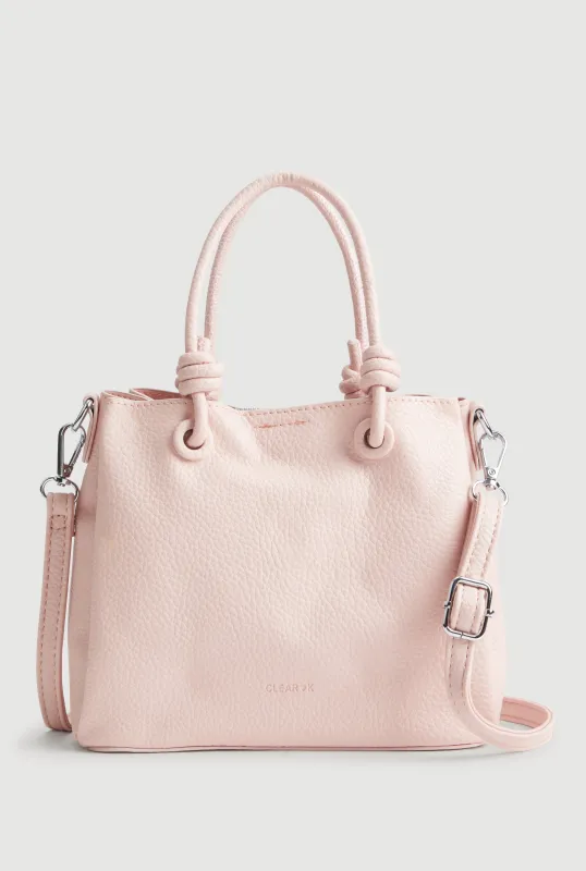 Faux Leather Satchel Crossbody Bag sold by Rainbow