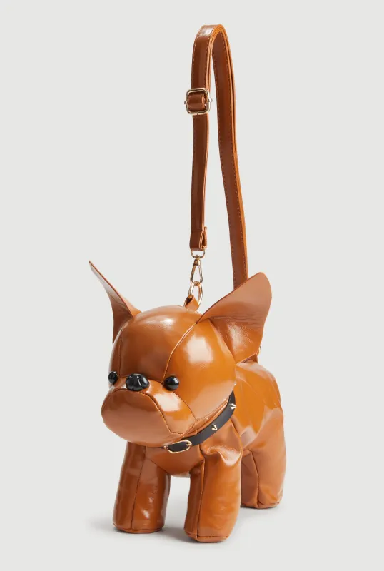 French Bulldog Faux leather Crossbody Bag sold by Rainbow