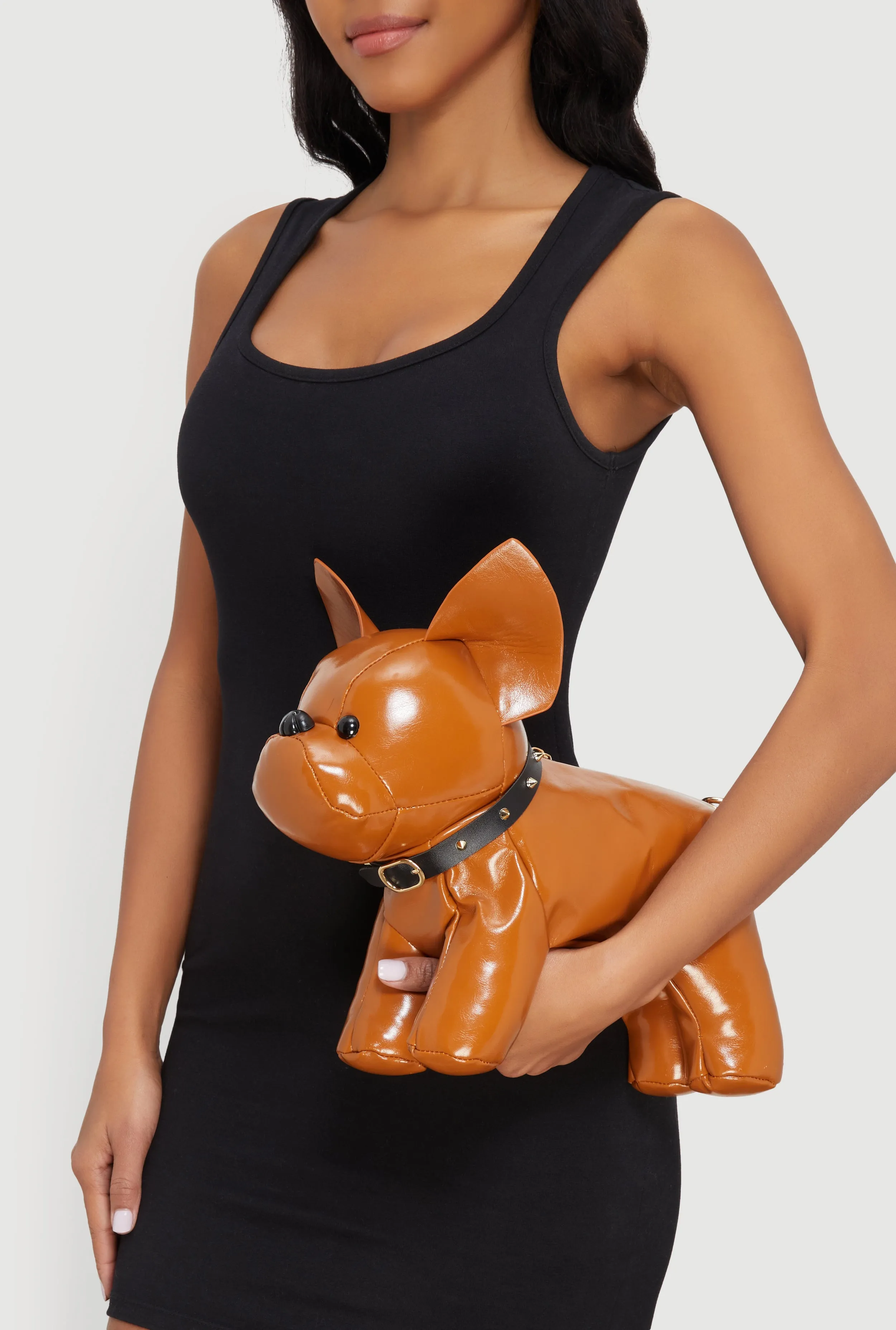 French Bulldog Faux leather Crossbody Bag sold by Rainbow product image thumbnail 2