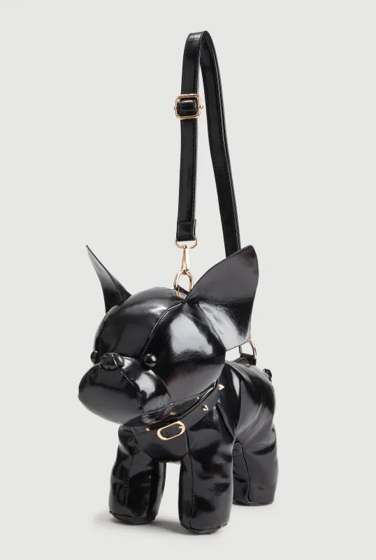 French Bulldog Faux leather Crossbody Bag sold by Rainbow