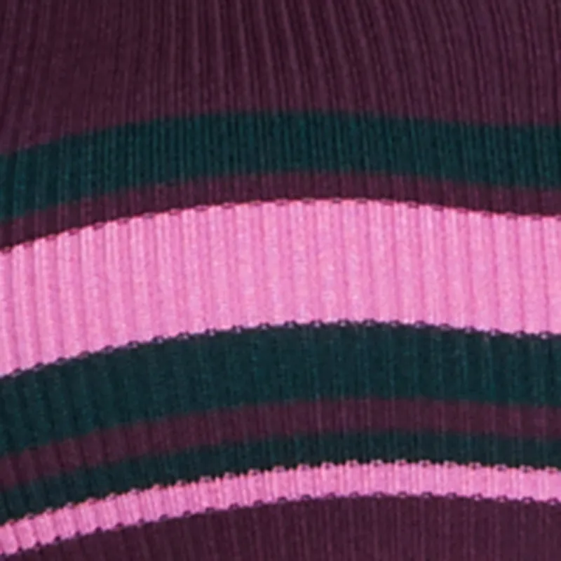 Plus Size Collared Front Slit Striped Sweater Dress sold by Rainbow product image thumbnail 4