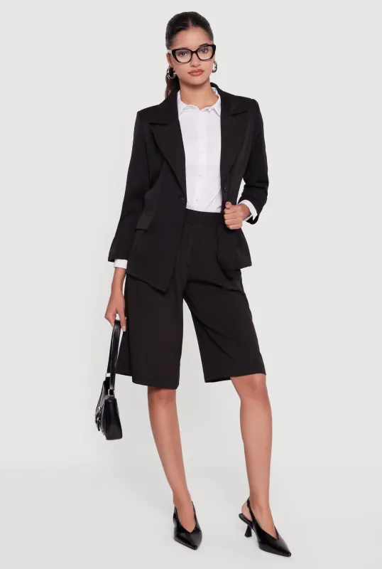 Long Sleeve One Button Blazer sold by Rainbow