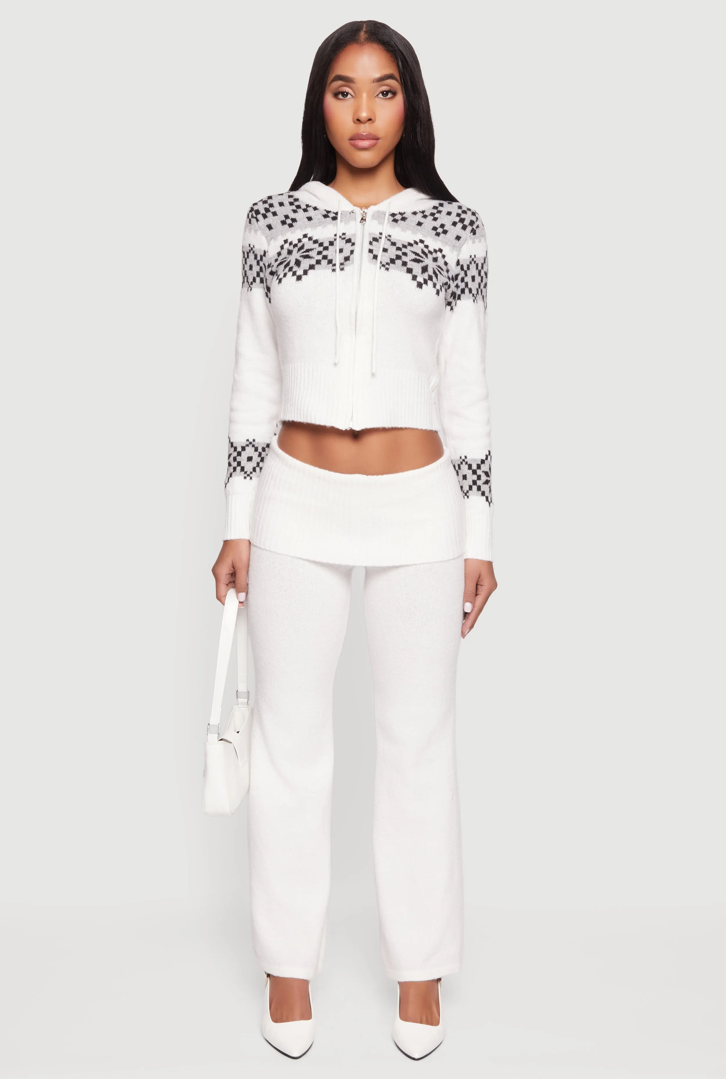 Almost Famous Knitted Straight Leg Fold Over Pants sold by Rainbow product image thumbnail 2