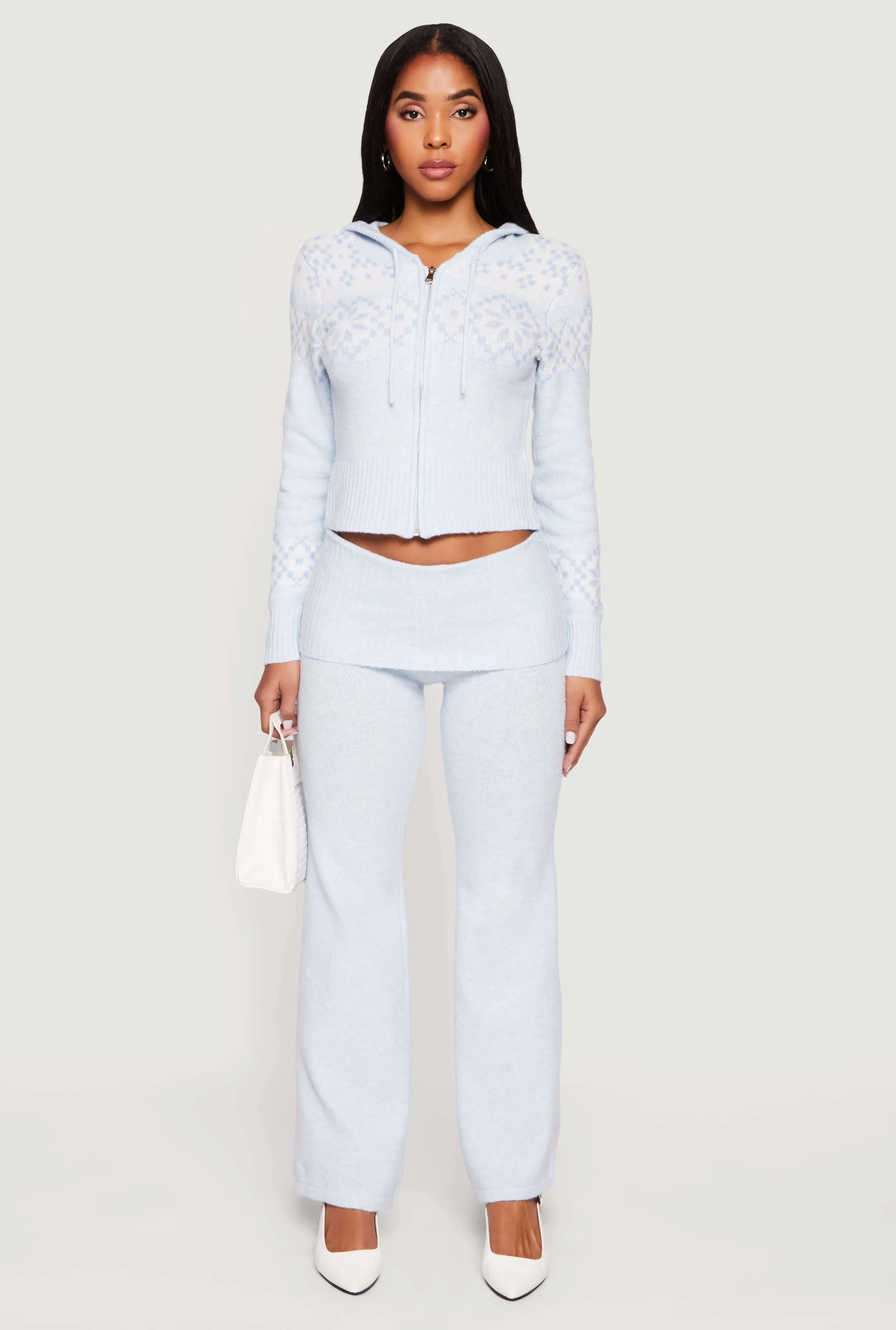 Almost Famous Knitted Straight Leg Fold Over Pants sold by Rainbow product image thumbnail 3