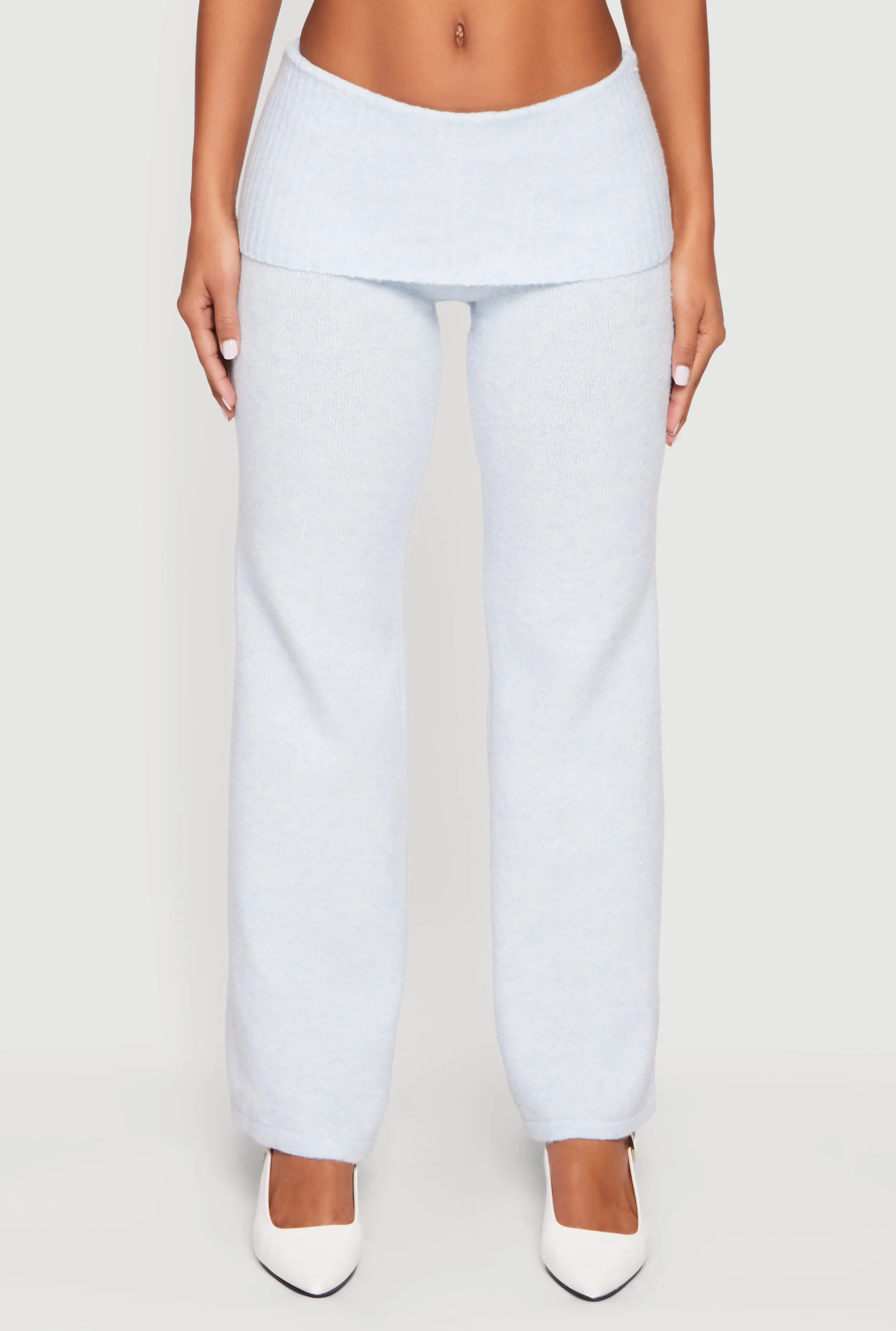 Almost Famous Knitted Straight Leg Fold Over Pants sold by Rainbow product image thumbnail 3