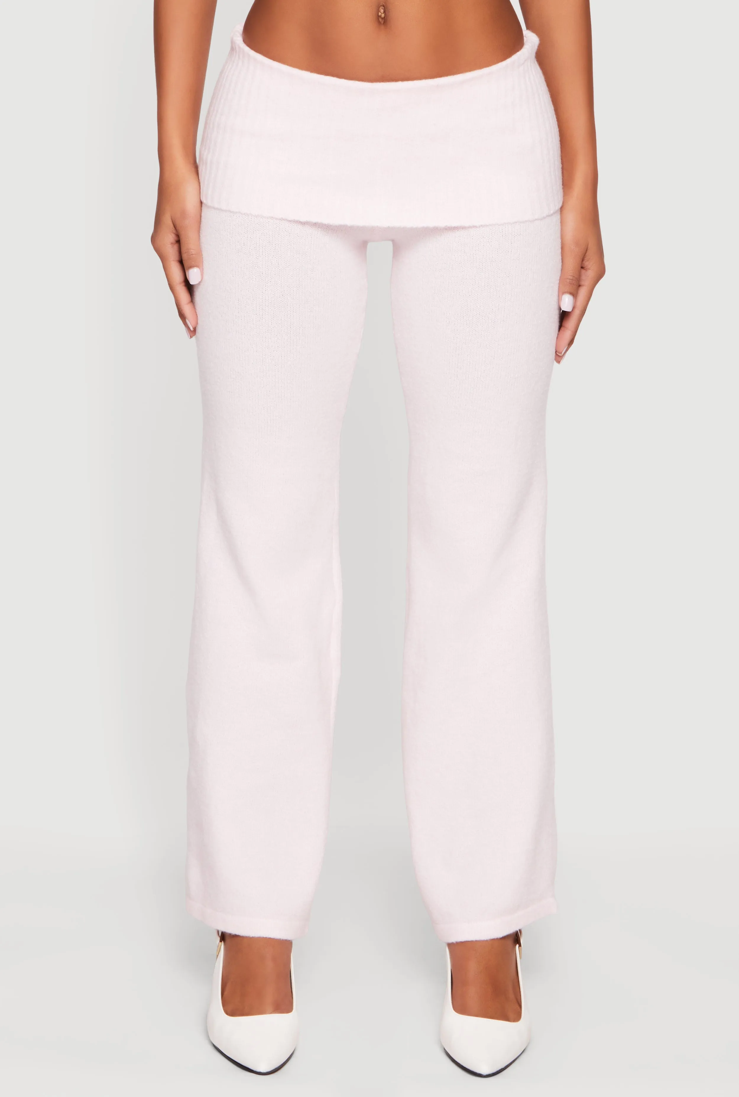 Almost Famous Knitted Straight Leg Fold Over Pants sold by Rainbow product image thumbnail 3