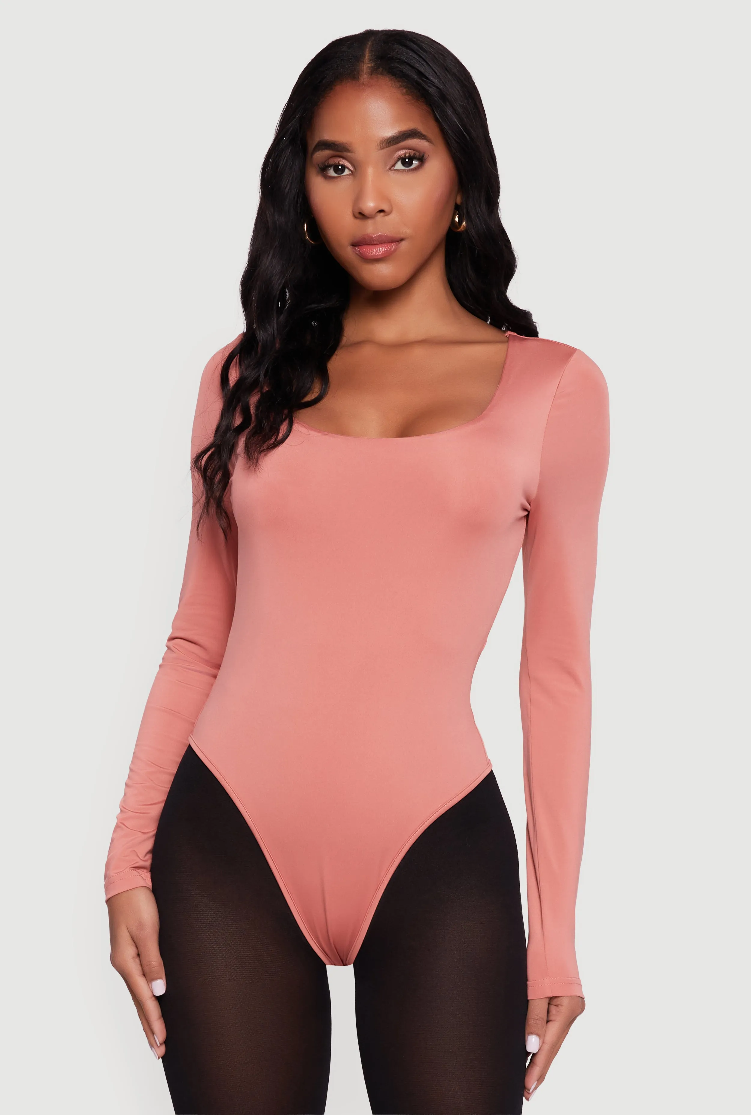 Long Sleeve Square Neck Bodysuit sold by Rainbow product image thumbnail 2