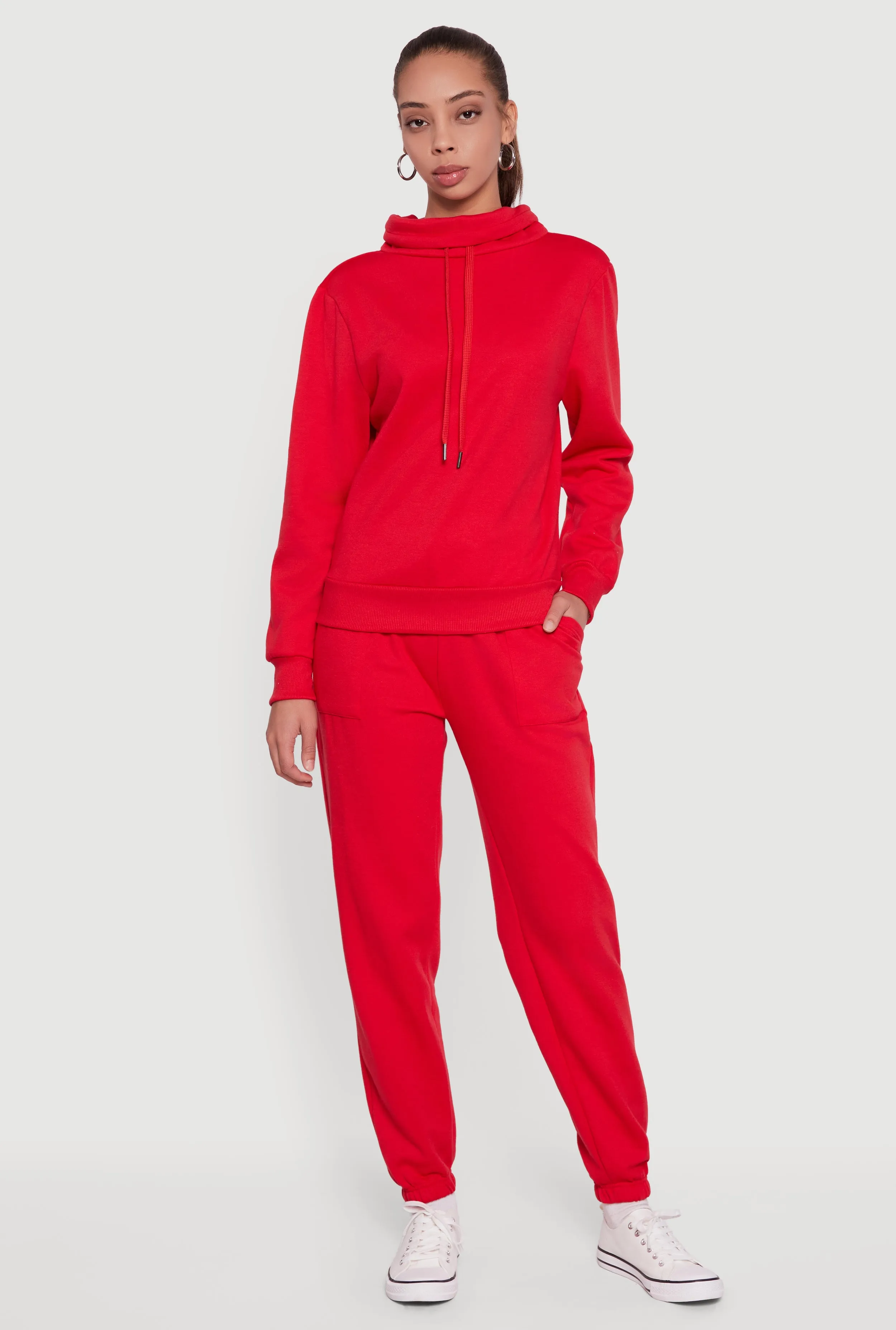 Drawstring Waist Slim Leg Sweatpants sold by Rainbow