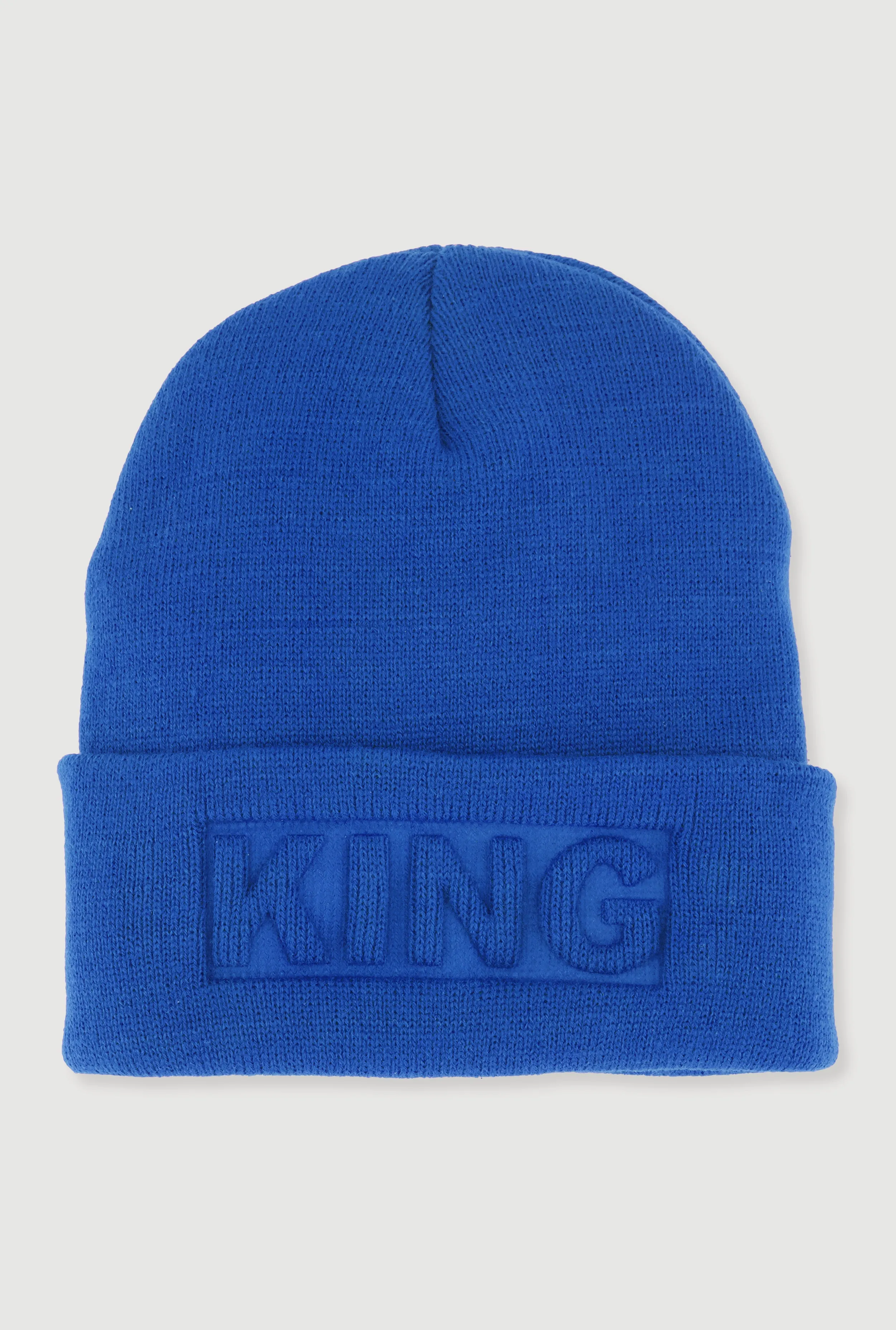 King Embossed Cuff Beanie sold by Rainbow
