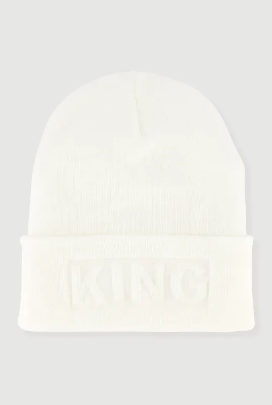 King Embossed Cuff Beanie sold by Rainbow