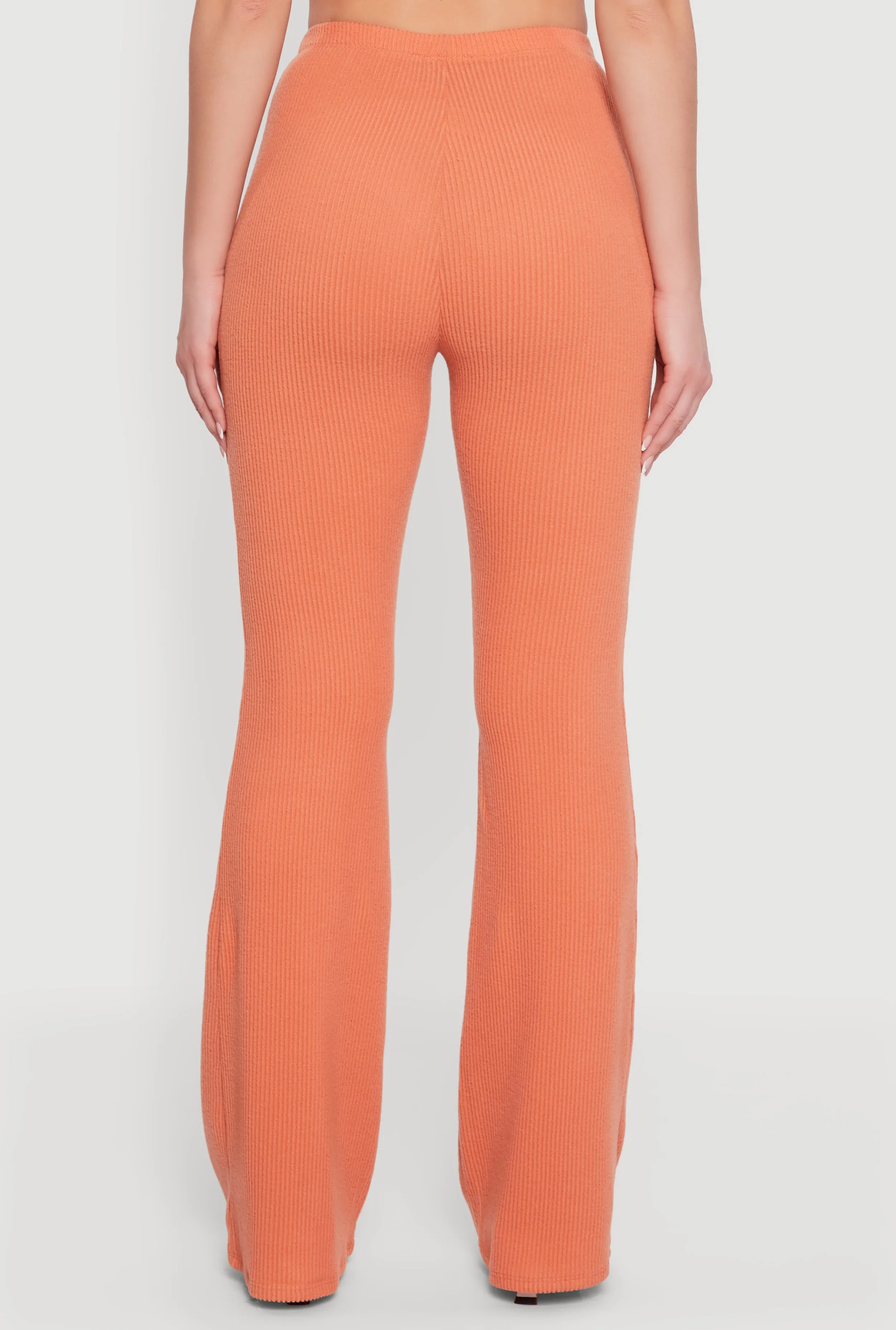 Brushed Rib Knit Pull On Flare Pants sold by Rainbow product image thumbnail 5