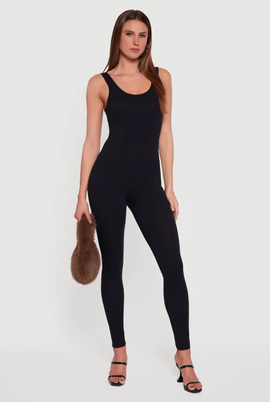 Sleeveless Scoop Neck Catsuit sold by Rainbow