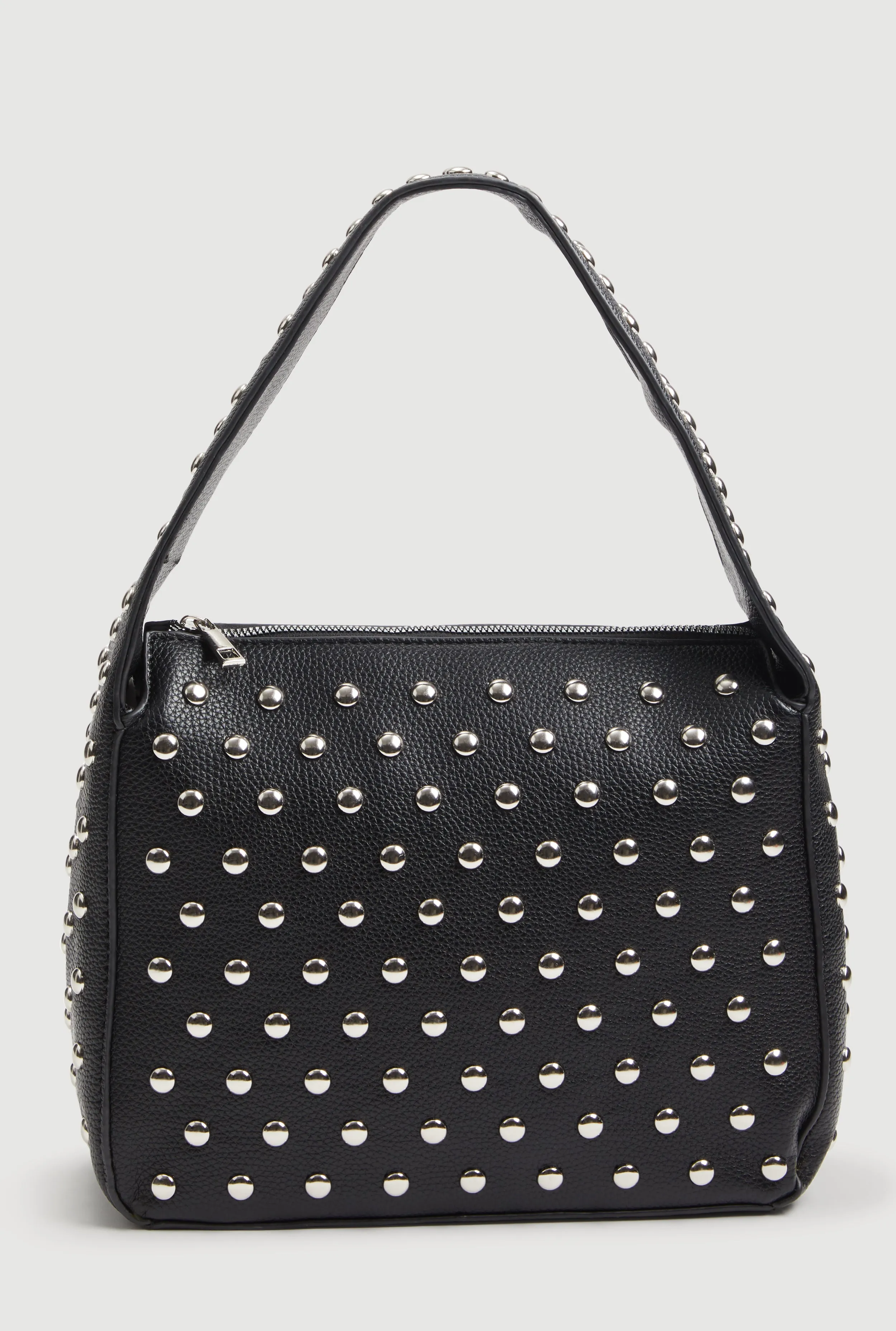 Faux Leather Studded Handbag sold by Rainbow