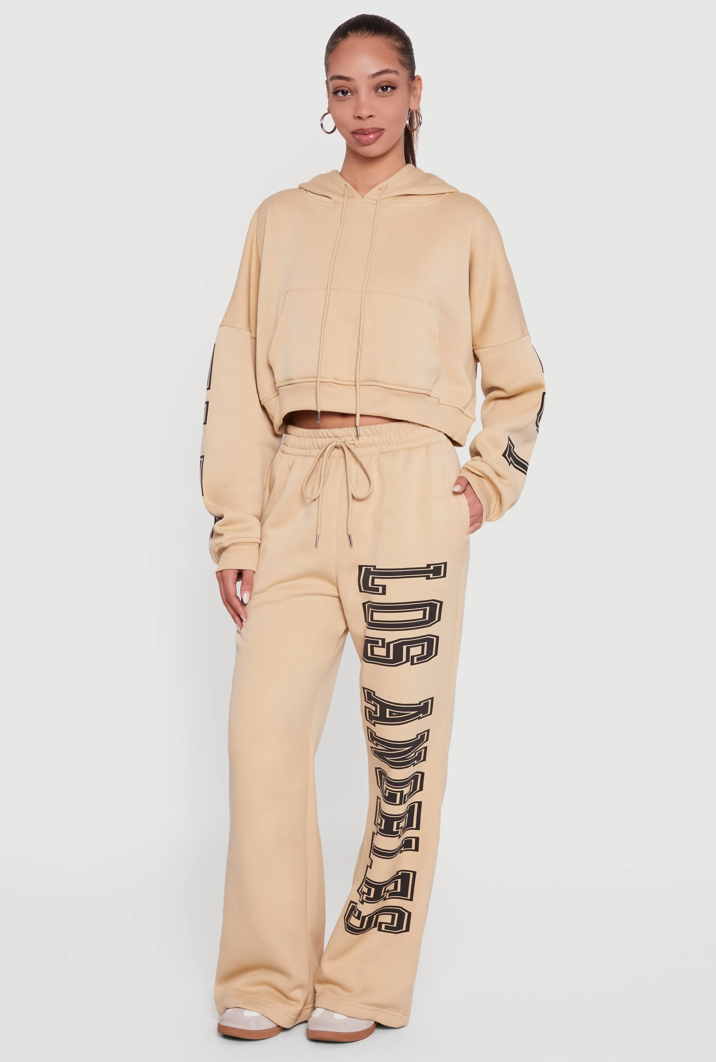 Los Angeles Graphic Wide Leg Sweatpants sold by Rainbow product image thumbnail 3