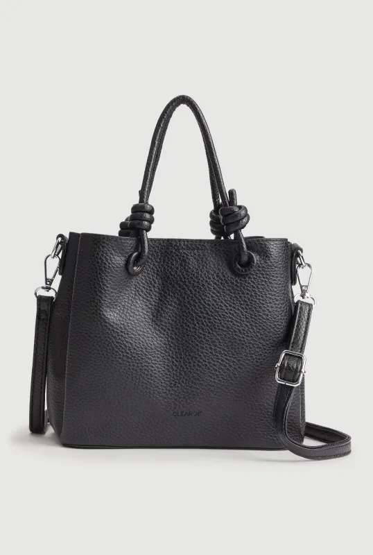 Faux Leather Satchel Crossbody Bag sold by Rainbow