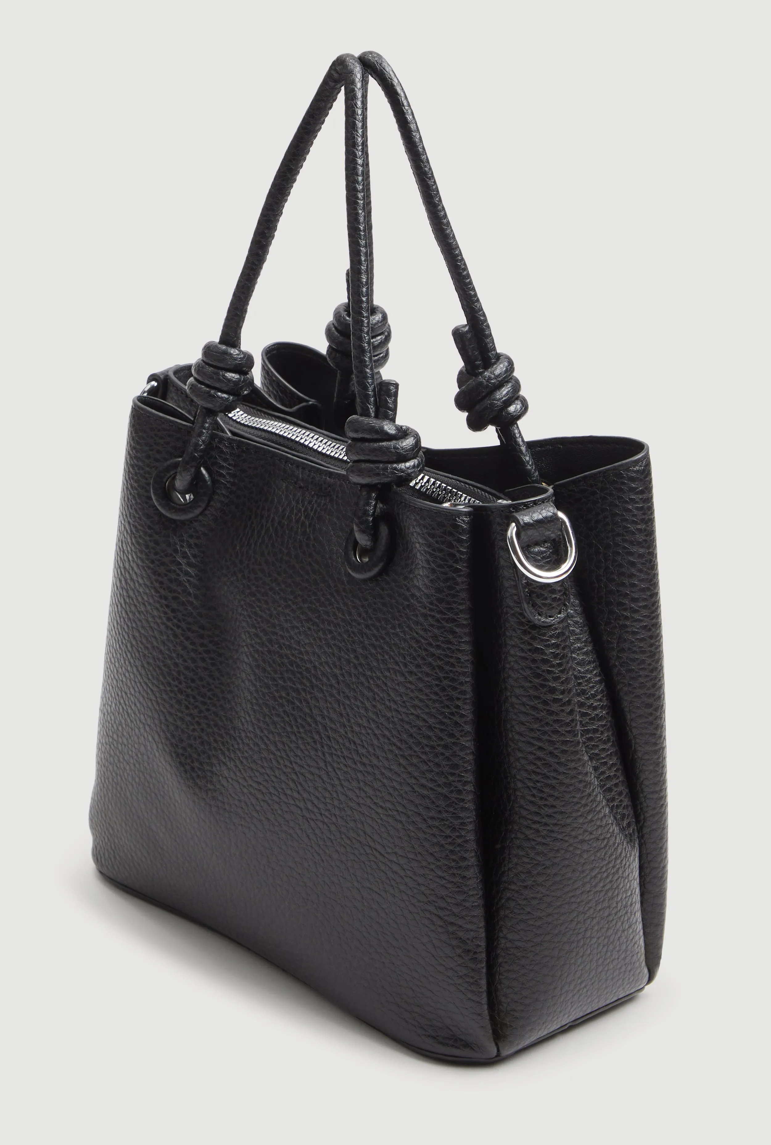 Faux Leather Satchel Crossbody Bag sold by Rainbow product image thumbnail 5