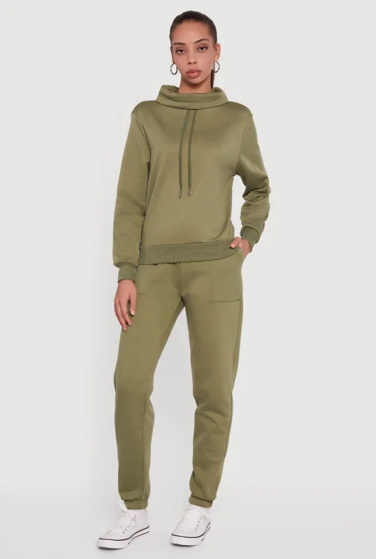 Drawstring Waist Slim Leg Sweatpants sold by Rainbow