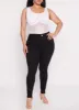 Plus Size Seamless Ribbed Laser Cut Tank Bodysuit sold by Rainbow