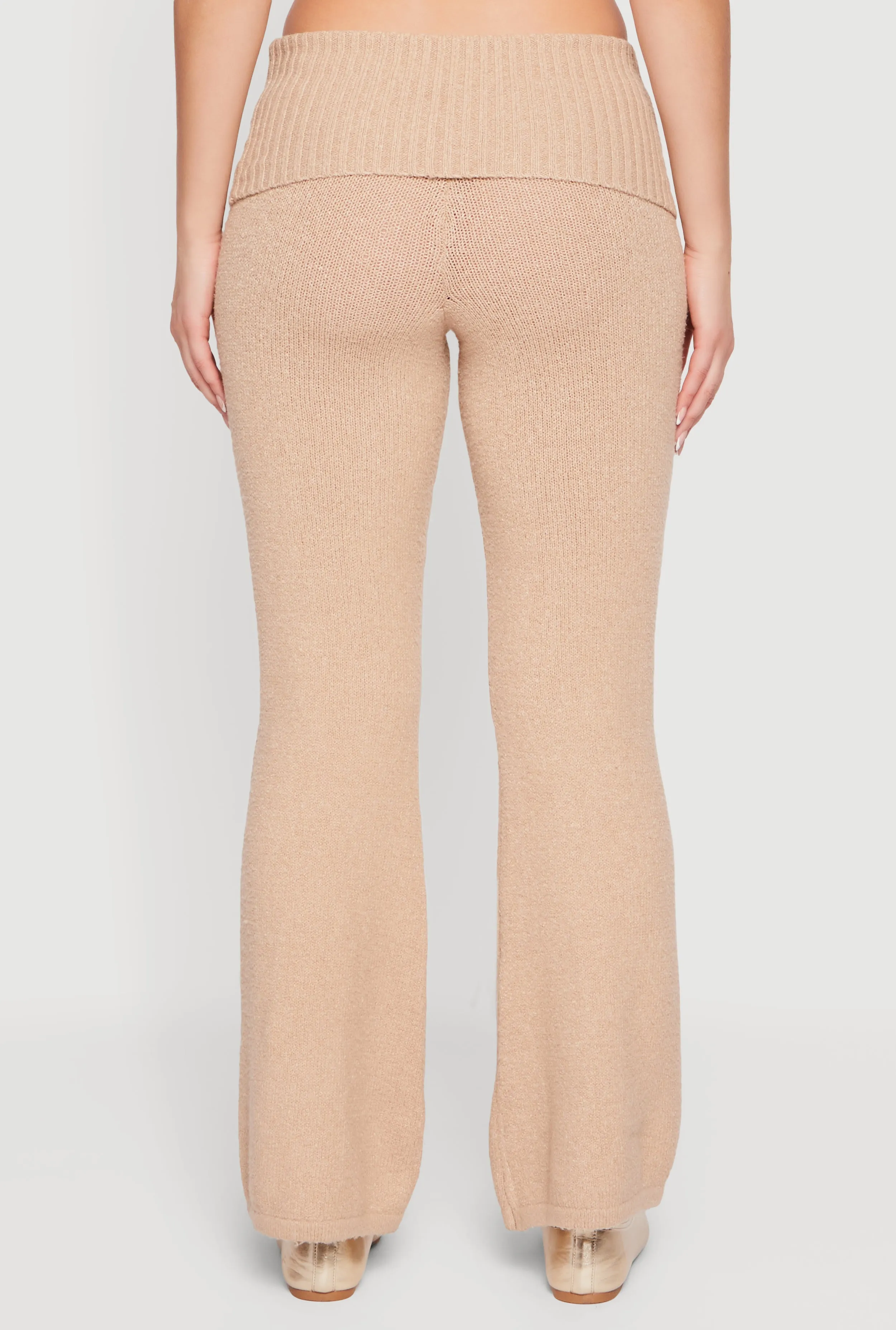 Almost Famous Knitted Flare Leg Fold Over Pants sold by Rainbow product image thumbnail 5