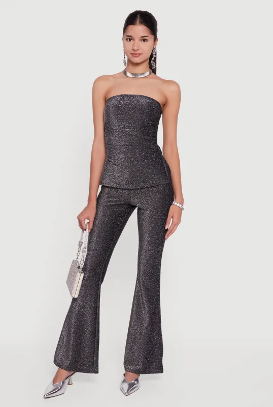 Almost Famous Lurex Flare Pants sold by Rainbow