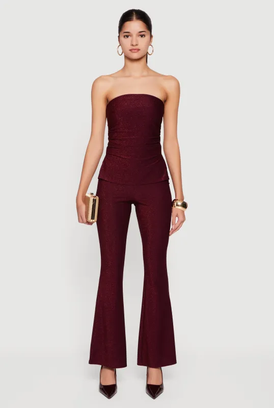 Almost Famous Lurex Flare Pants sold by Rainbow