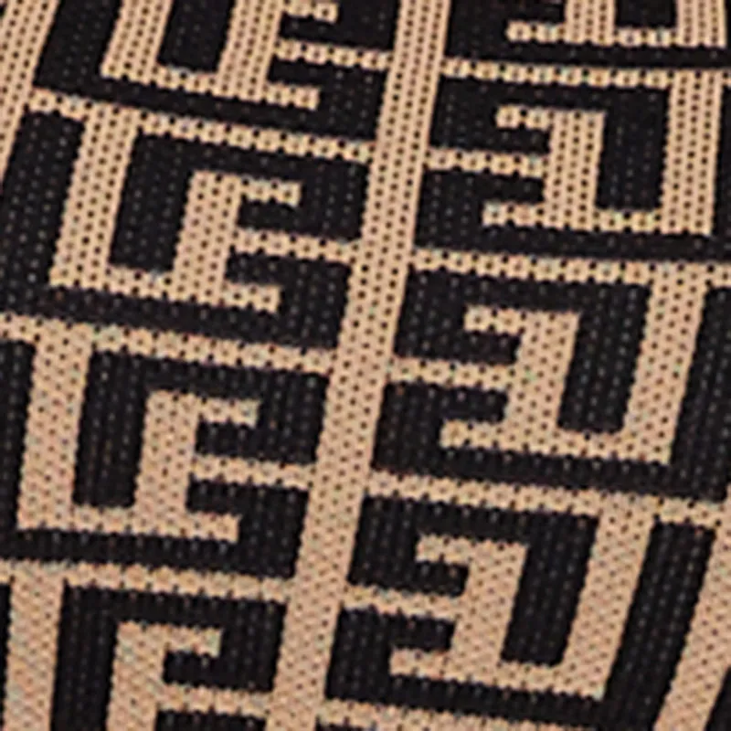 Printed Pattern Long Sleeve Square Neck Sweater Dress sold by Rainbow product image thumbnail 4